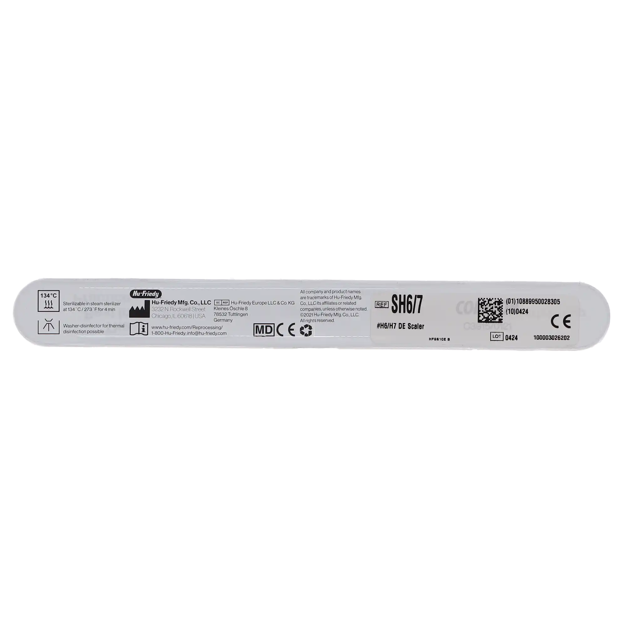 Hu-Friedy H6/H7 Sickle Scaler, Double End, #2 Octagon Handle, EverEdge 2.0, SH6/7 thumbnail 4