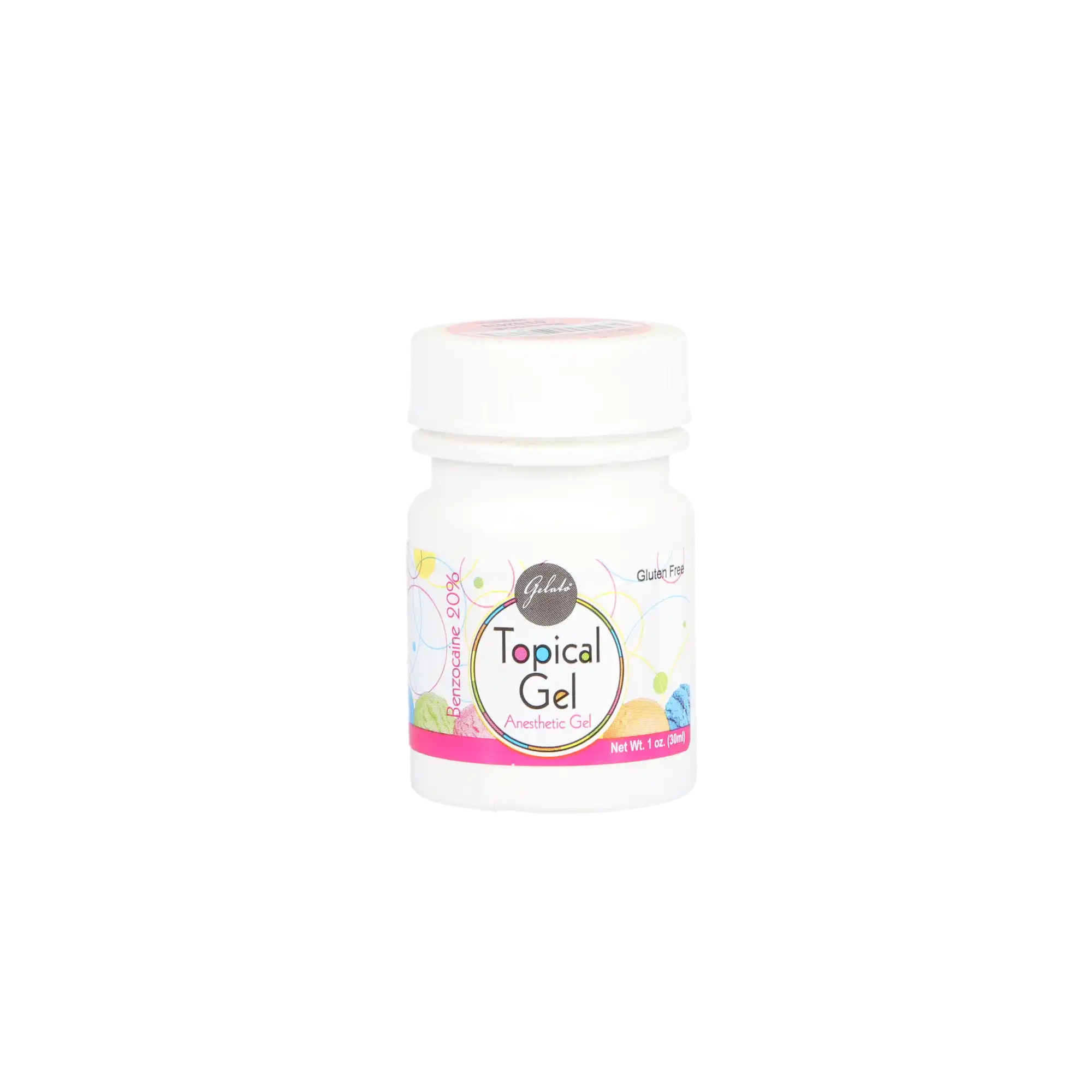 Gelato Topical Anesthetic Gel, 20% Benzocaine, Bubble Gum, 1 oz/Bottle, 1/Pk, 03-02419 thumbnail 5