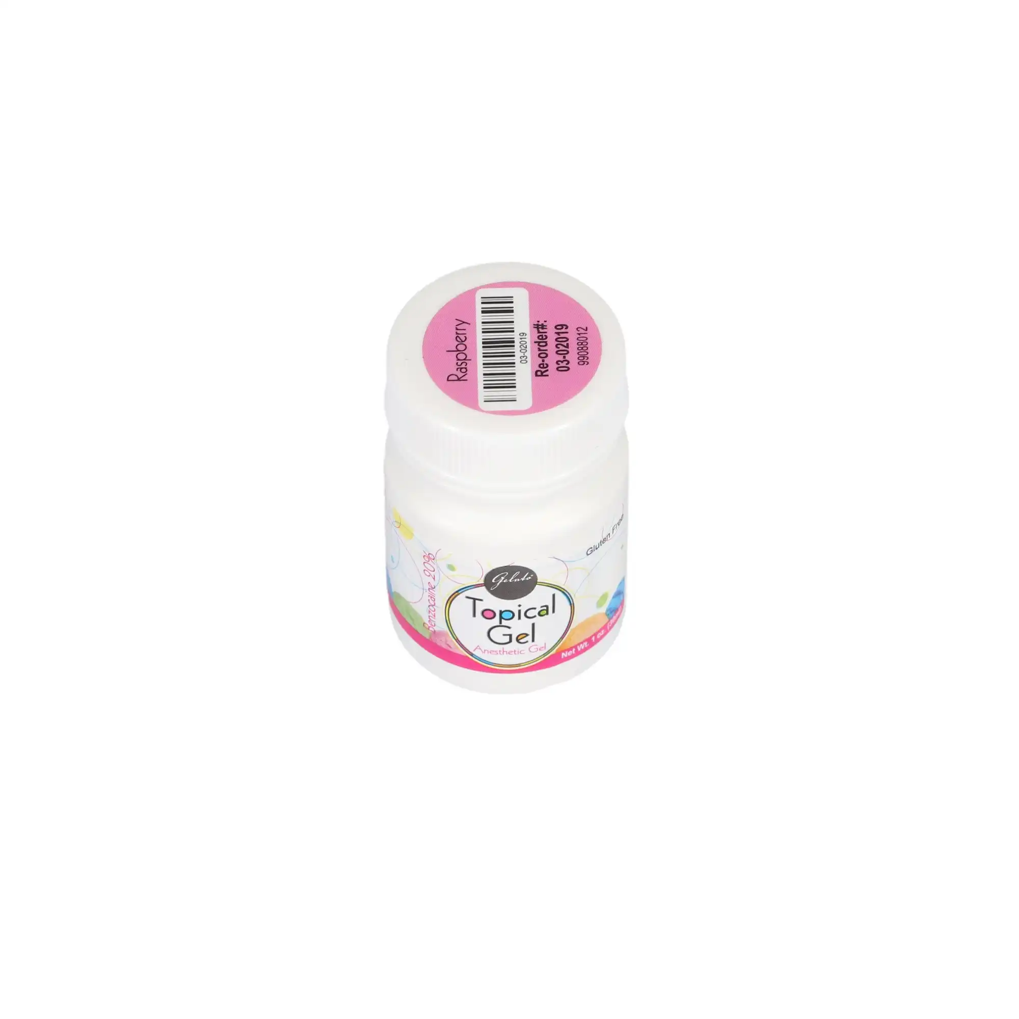 Gelato Topical Anesthetic Gel, 20% Benzocaine, Raspberry, 1 oz (30 g) Jar, 1/Pk, 03-02019 thumbnail 4