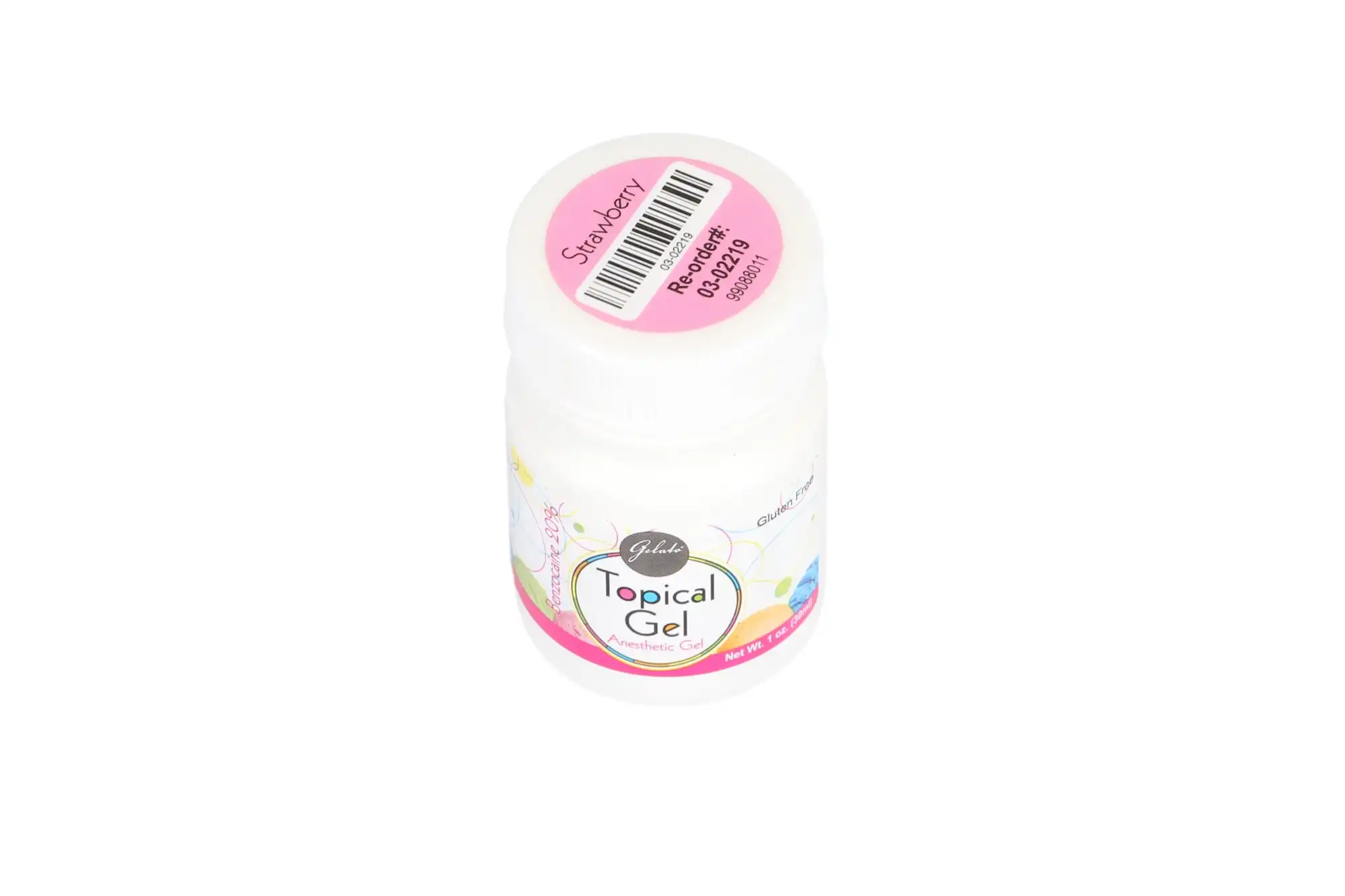 Gelato Topical Anesthetic Gel, 20% Benzocaine, Strawberry, 1 oz (30g) Bottle, Keystone 03-02219 thumbnail 3