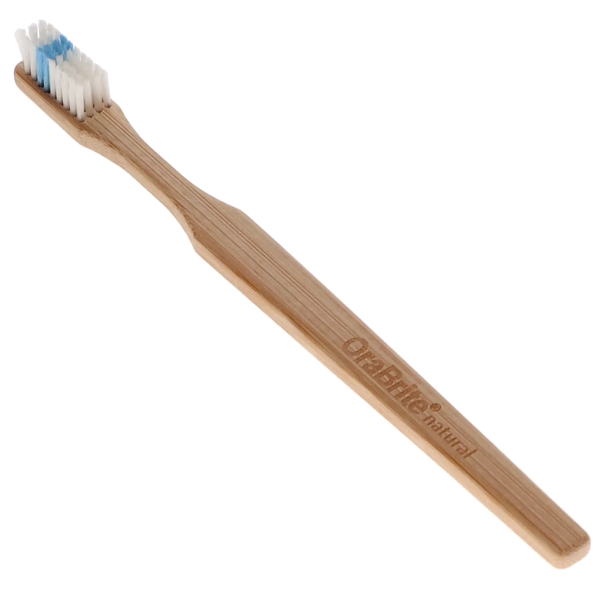 OraBrite Bamboo Full Head Toothbrush, Soft Bristles with Indicator Fibers, 72/Box, ORA22920 - Bamboo Full Head Toothbrush, 72/Box, ORA22920 - Image 1