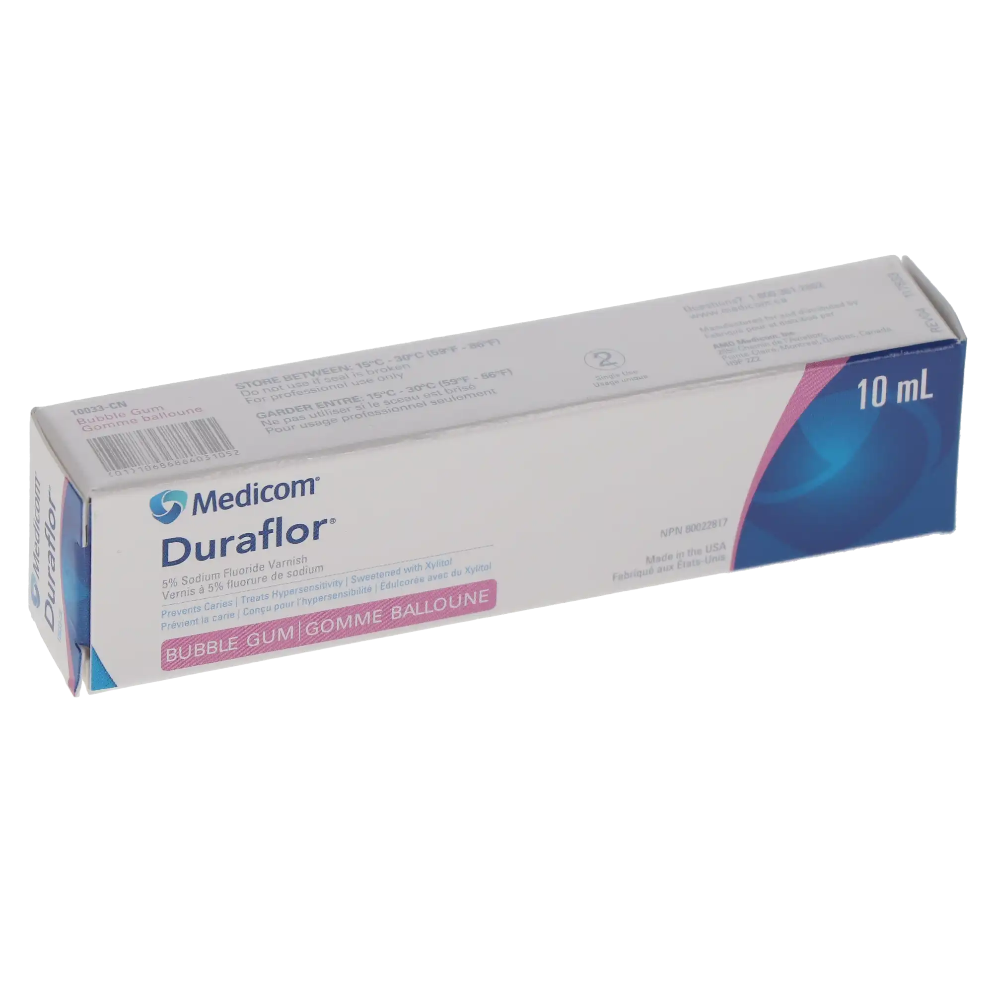 Duraflor Fluoride Varnish, 5% Sodium Fluoride with Xylitol, Bubblegum, 10 ml/Tube, 1/Pk, 10033-CN thumbnail 4