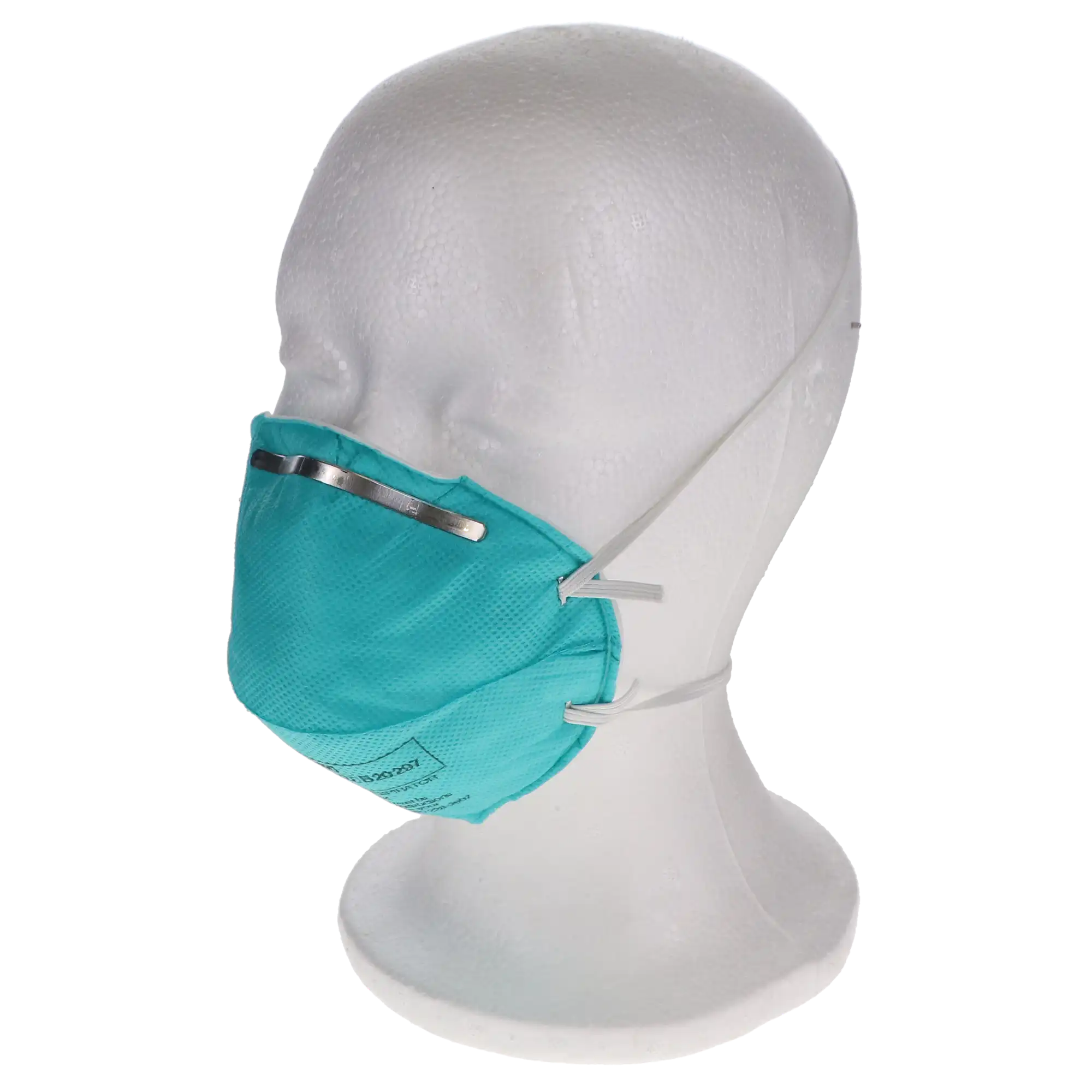 3M Particulate Respirator 1860, N95 Health Care Respirator and Surgical Mask, Standard Size, Teal, 20/Box, 1860 thumbnail 2