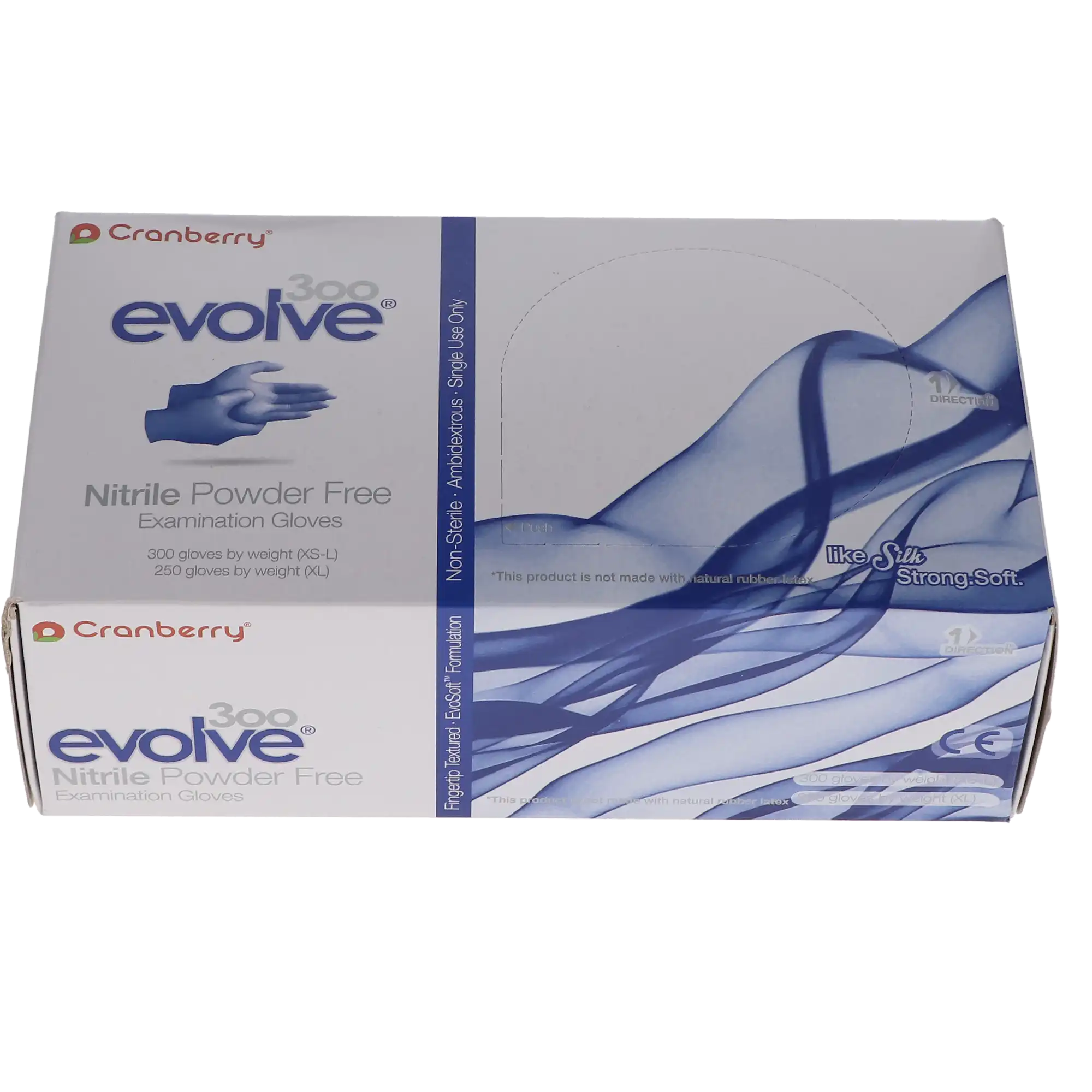 Cranberry Evolve 300 Nitrile Exam Gloves, Powder-Free, Non-Sterile, Large, Royal Blue, 300/Box, CR3308 thumbnail 13