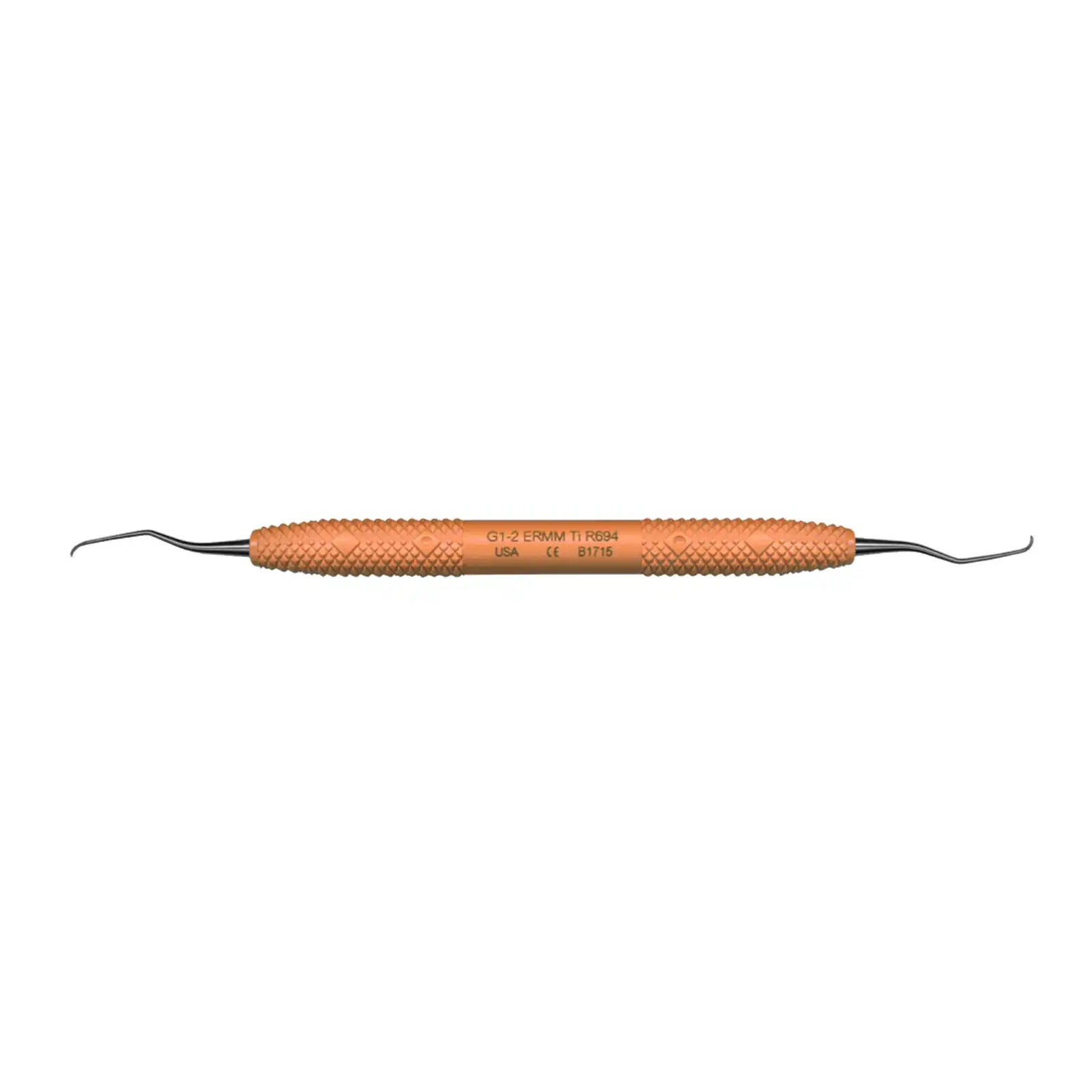 PDT Implant Curette Gracey 1/2 Micro Mini, Extended Reach, Titanium, Double-Ended, R694 thumbnail 2