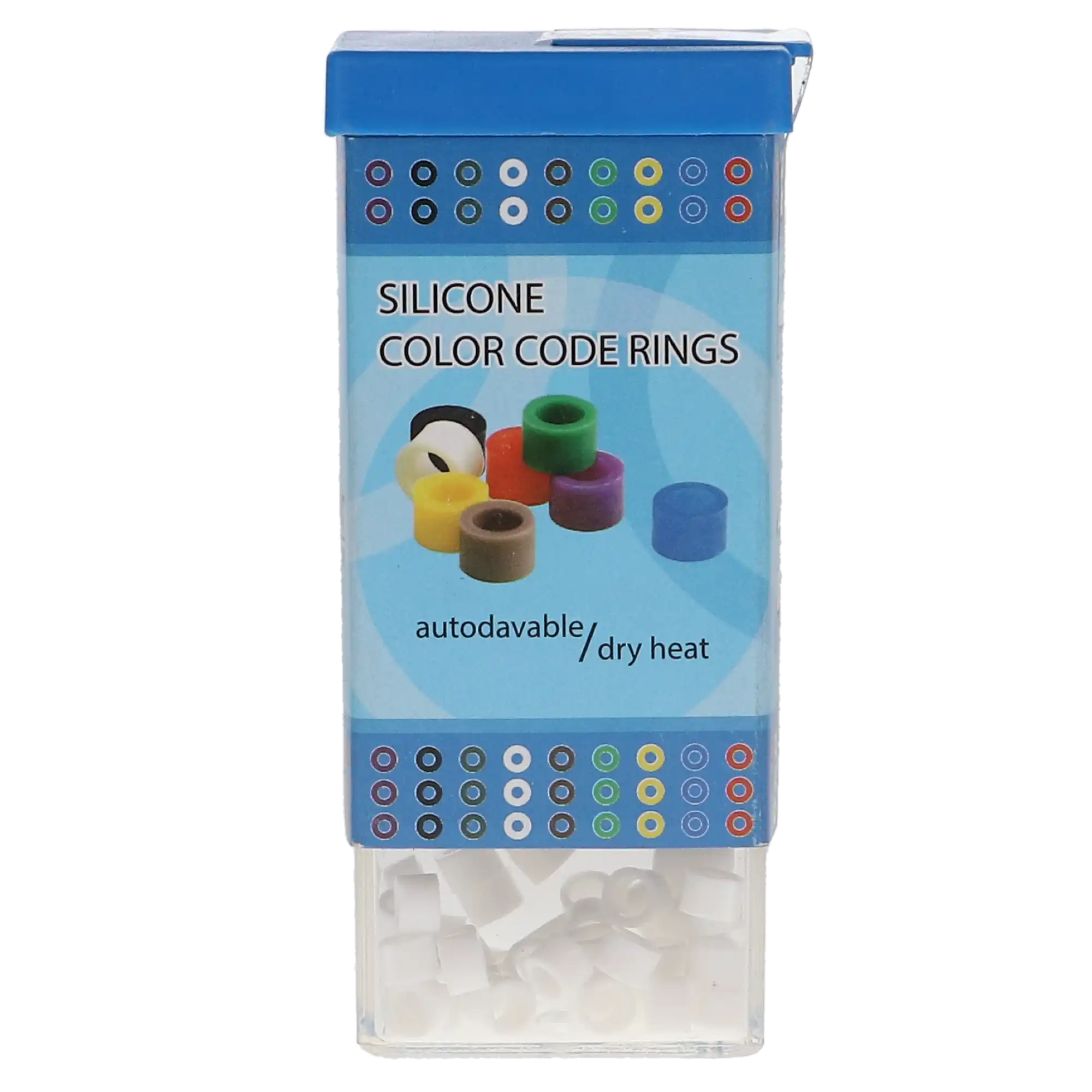 Plasdent Silicone Instrument Color Code Rings, Standard, White, 1/8" (3.2mm), 60/Box, 202CD-1 thumbnail 4