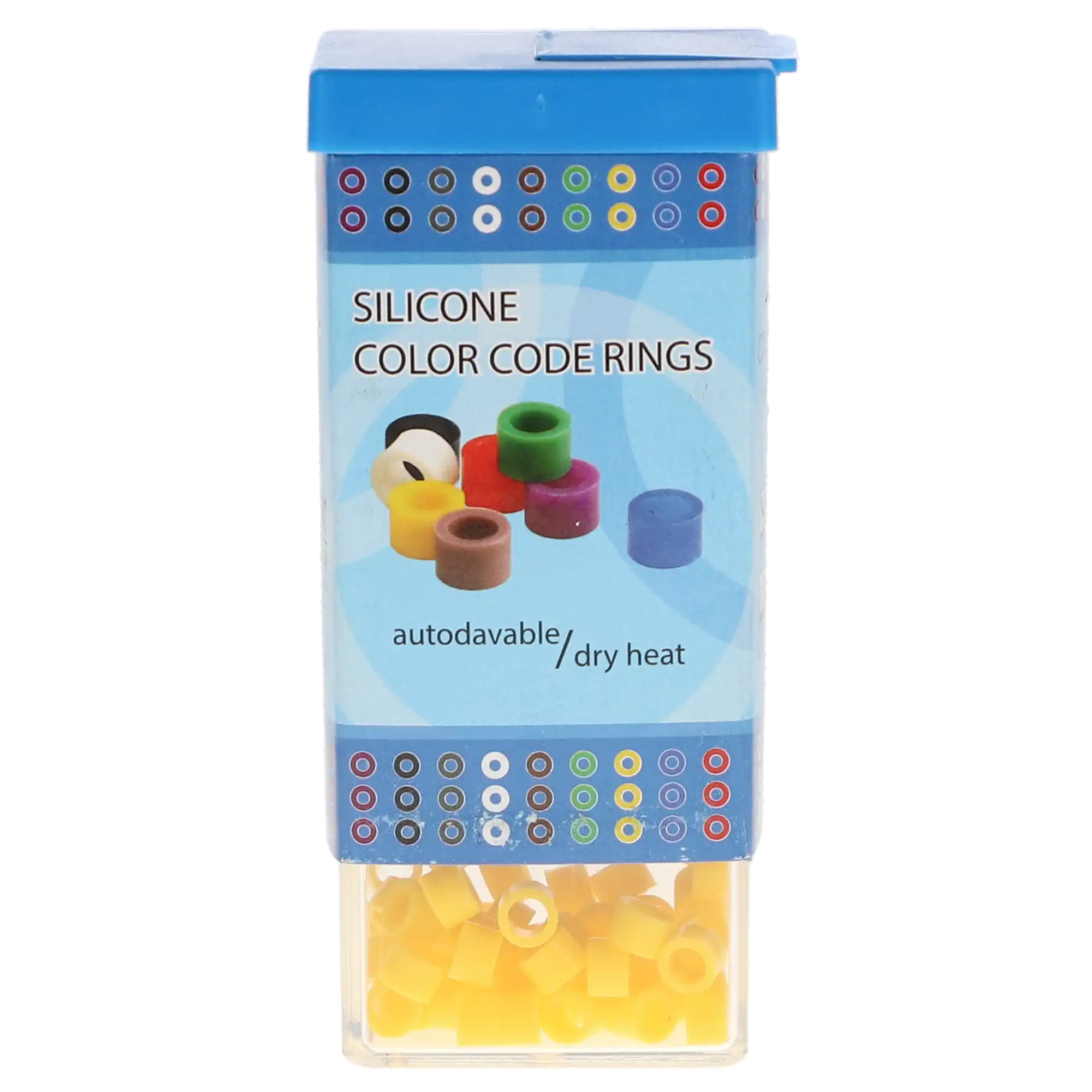 Plasdent Silicone Instrument Color Code Rings, Standard, Yellow, 60/Box, 202CD-3N thumbnail 4