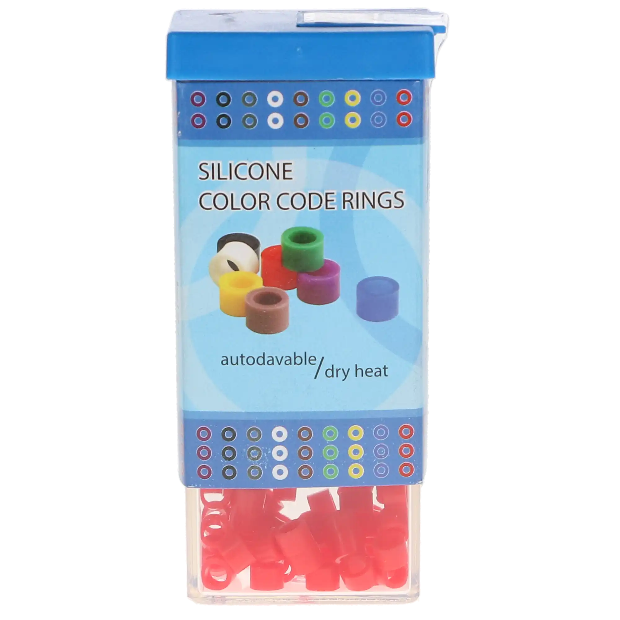 Plasdent Silicone Instrument Color Code Rings, Standard, Red, 60/Pk, 202CD-5N thumbnail 4