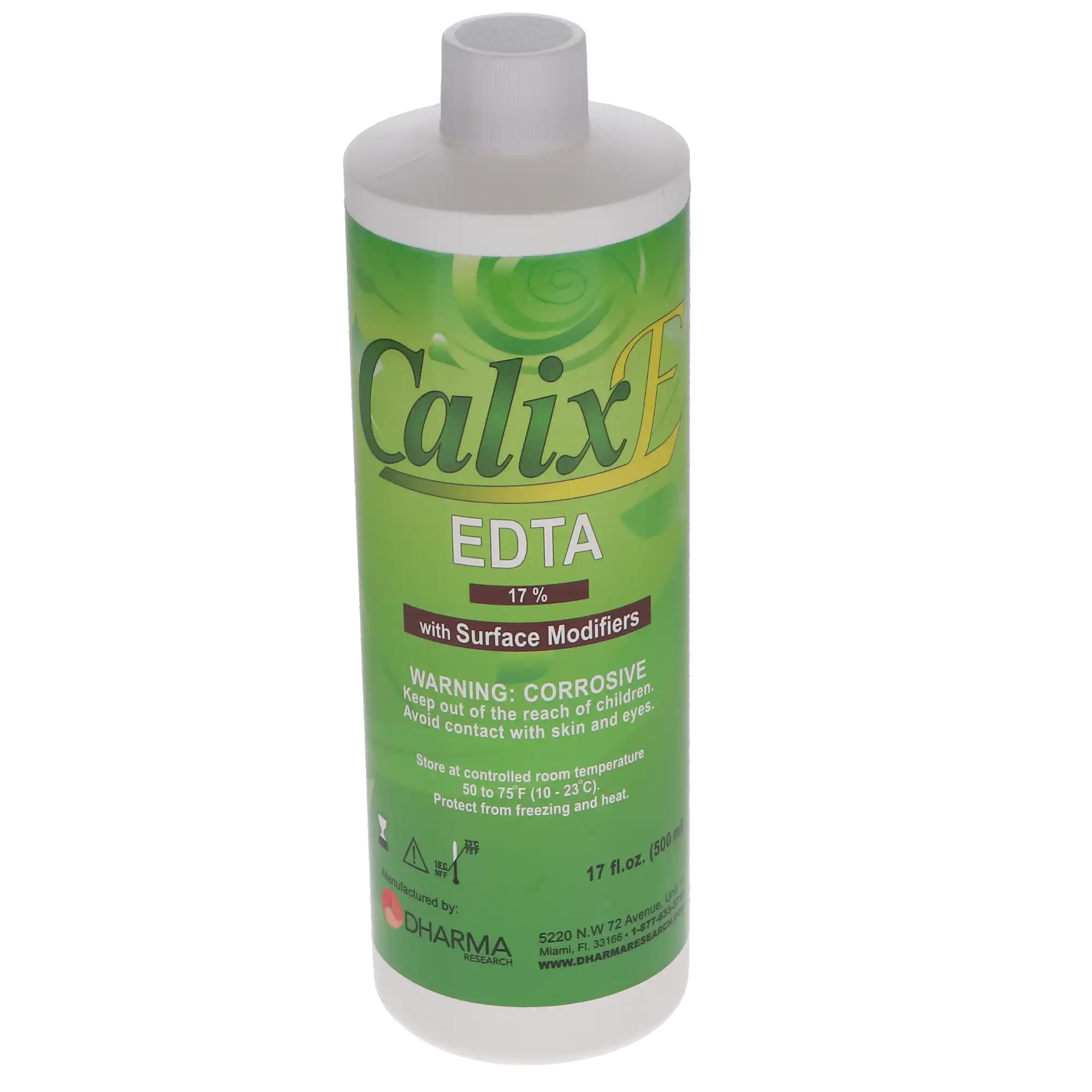 Calix-E 17% EDTA Endodontic Irrigation Solution with Surface Modifiers, 500 mL Bottle, 28-00021 - Dharma Research - Calix-E - 17% EDTA Soltuion, 500ml, 28-00021 - Image 1