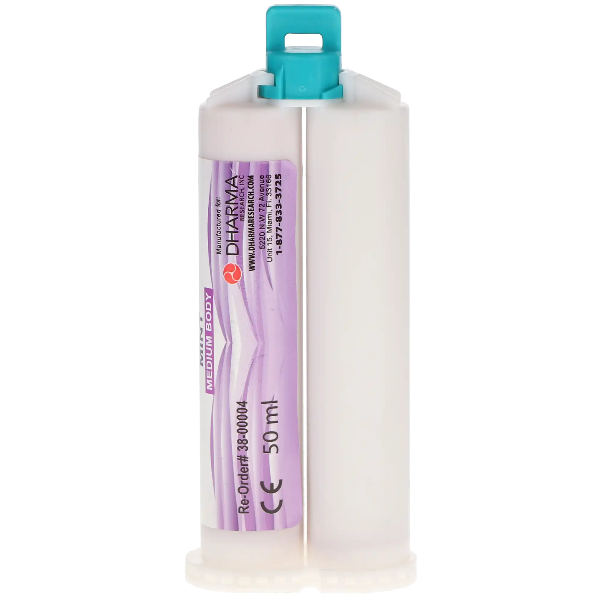 Dharma Research Enthus VPS Medium Body Impression Material, Regular Set, Spearmint, 4 x 50ml Cartridges, 38-00004 thumbnail 4