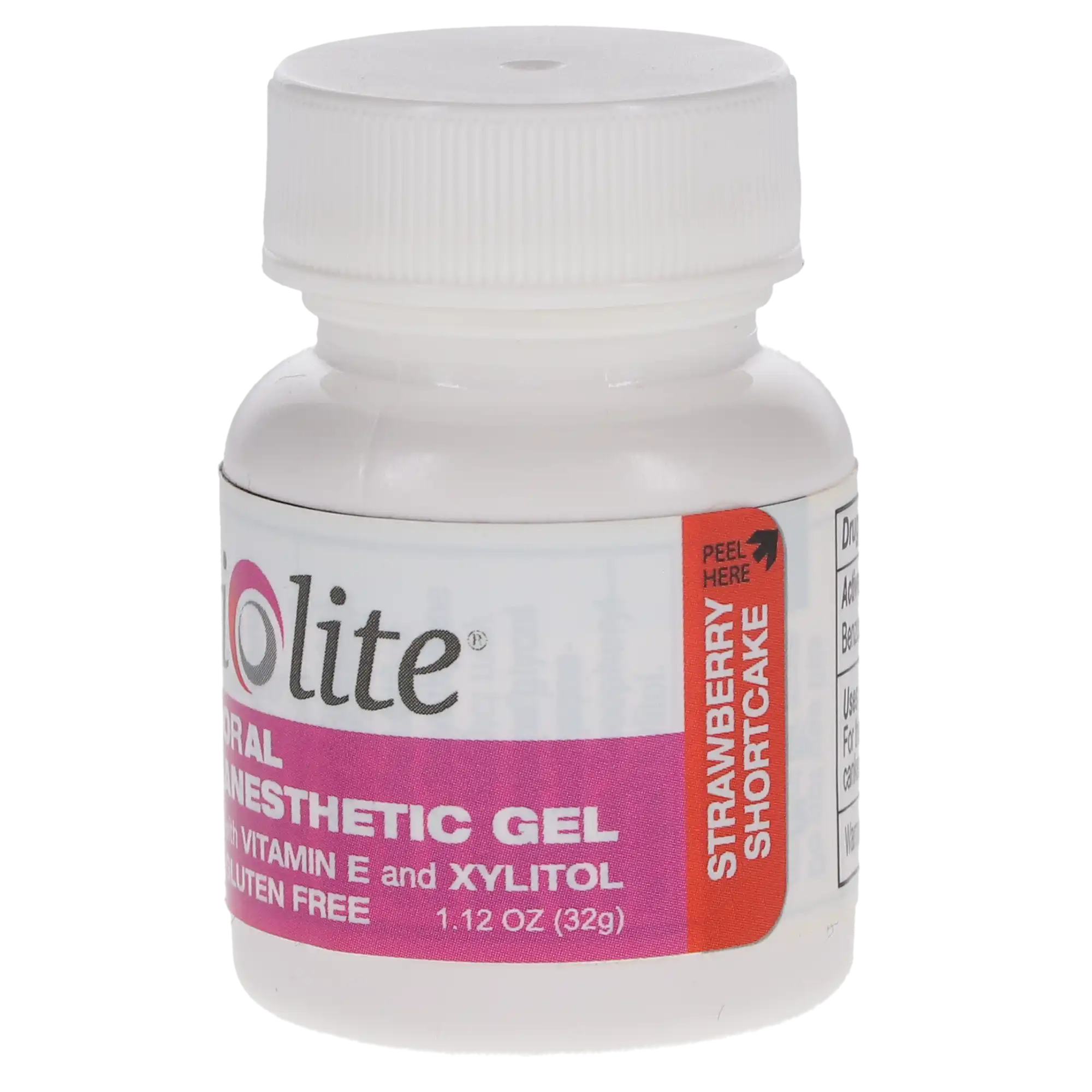 Dharma Research Iolite Topical Anesthetic Gel, 20% Benzocaine, Strawberry Shortcake, 1.12 oz Jar, 1/Pk - Dharma Research - Iolite Topical Benzocaine Strawberry Shortcake x 1.12oz - Image 1