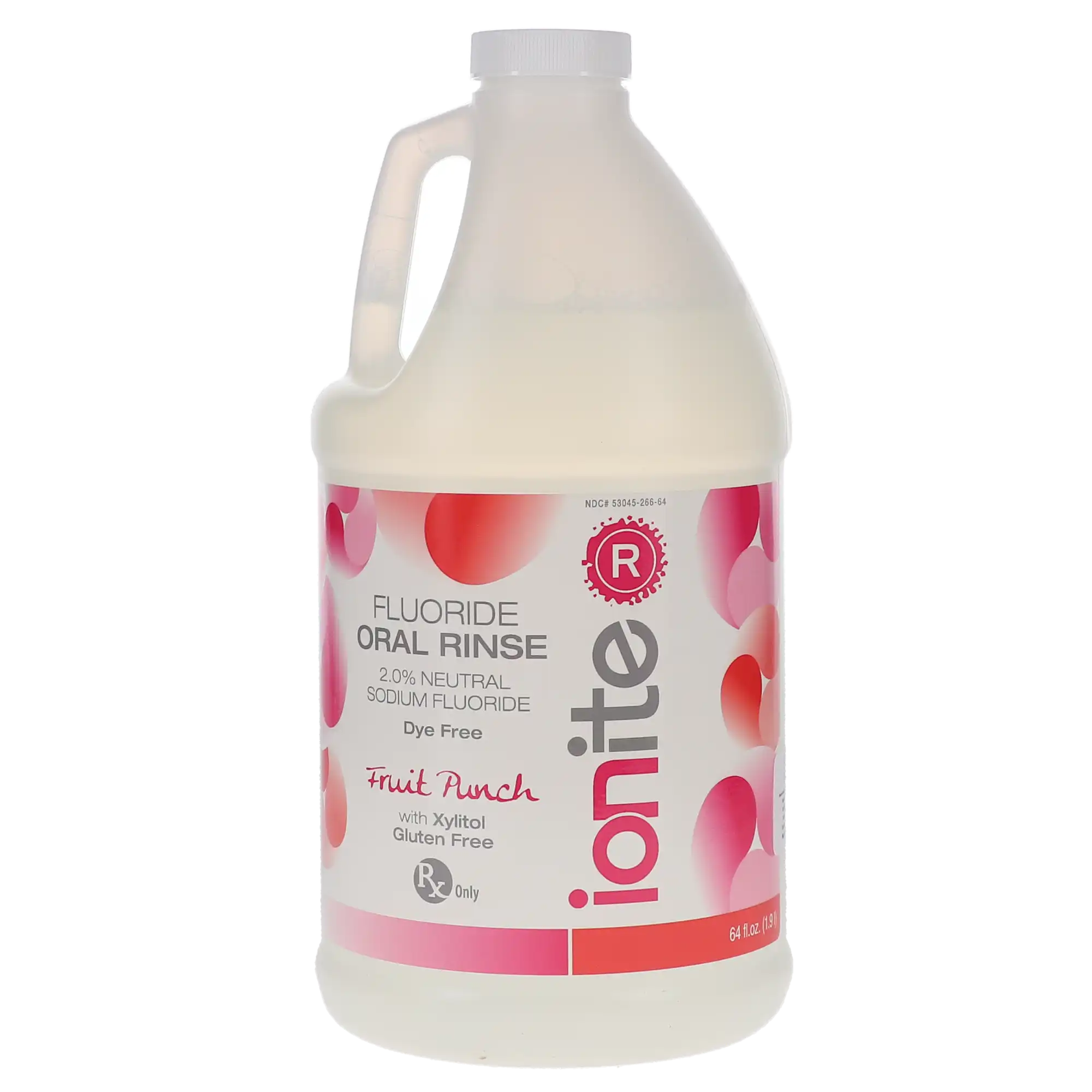 Ionite-R Neutral Sodium Fluoride Rinse, 2% Neutral, Fruit Punch, 64 oz (1.9 L) Bottle, 1/Pk, 56-00121 thumbnail 5