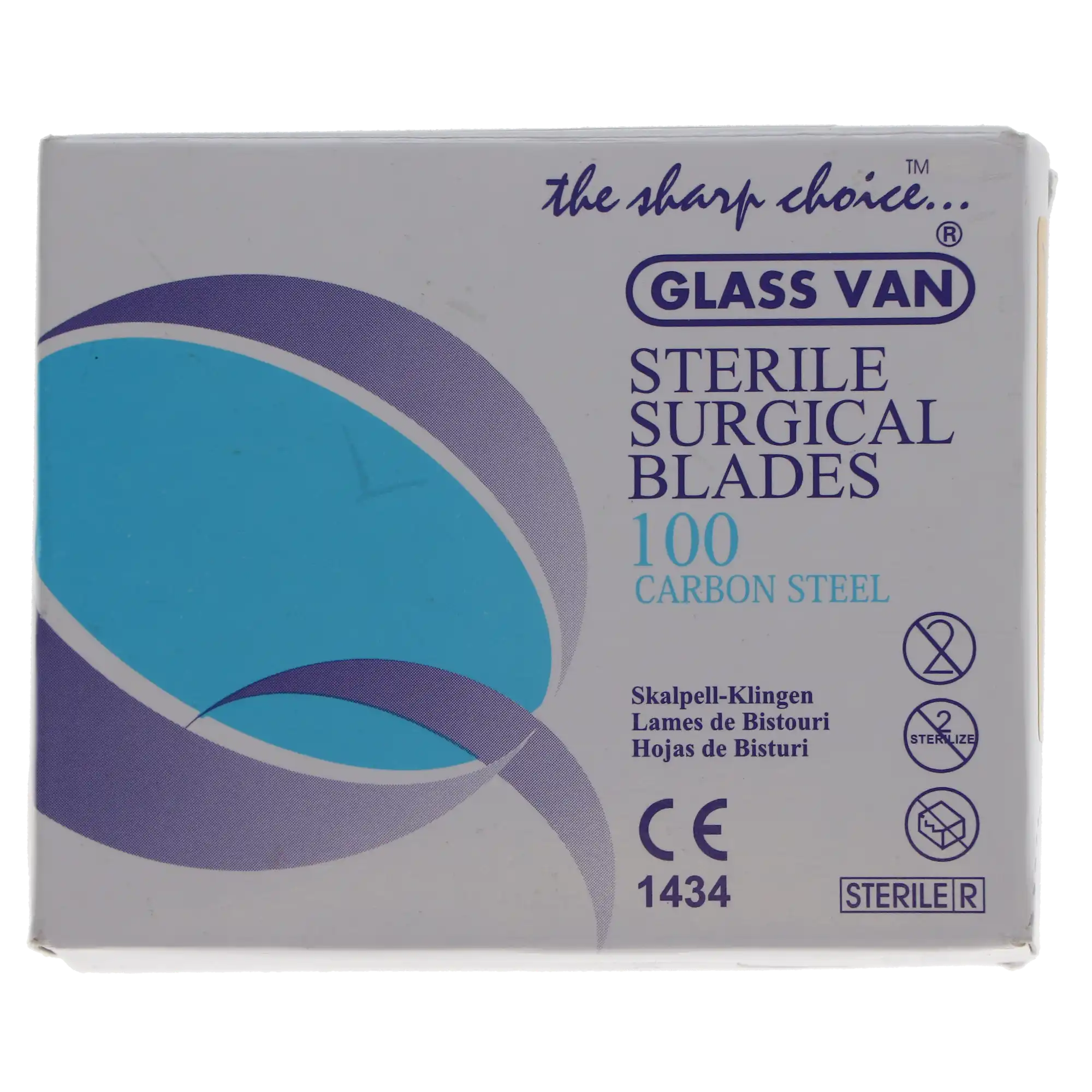 GlassVan Sterile Carbon Steel Surgical Blades, #12, 100/Box, 2001T-12 thumbnail 5