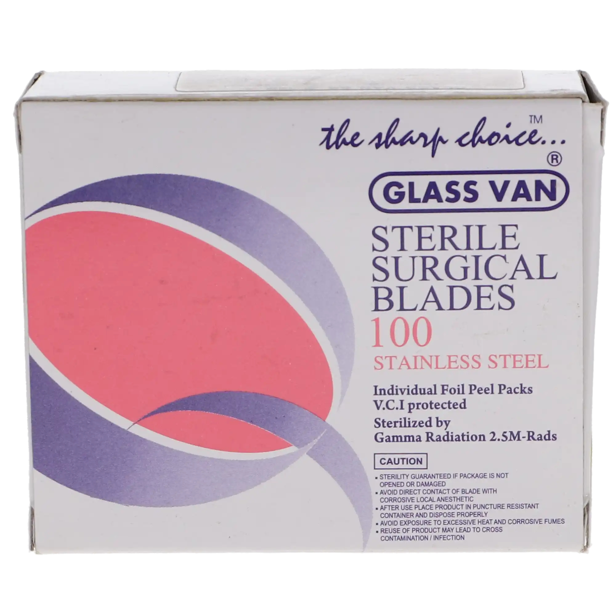 GLASSVAN #12B Sterile Stainless Steel Surgical Blades, Individually Foil-Wrapped, 100/Box, 3001T-12B thumbnail 12