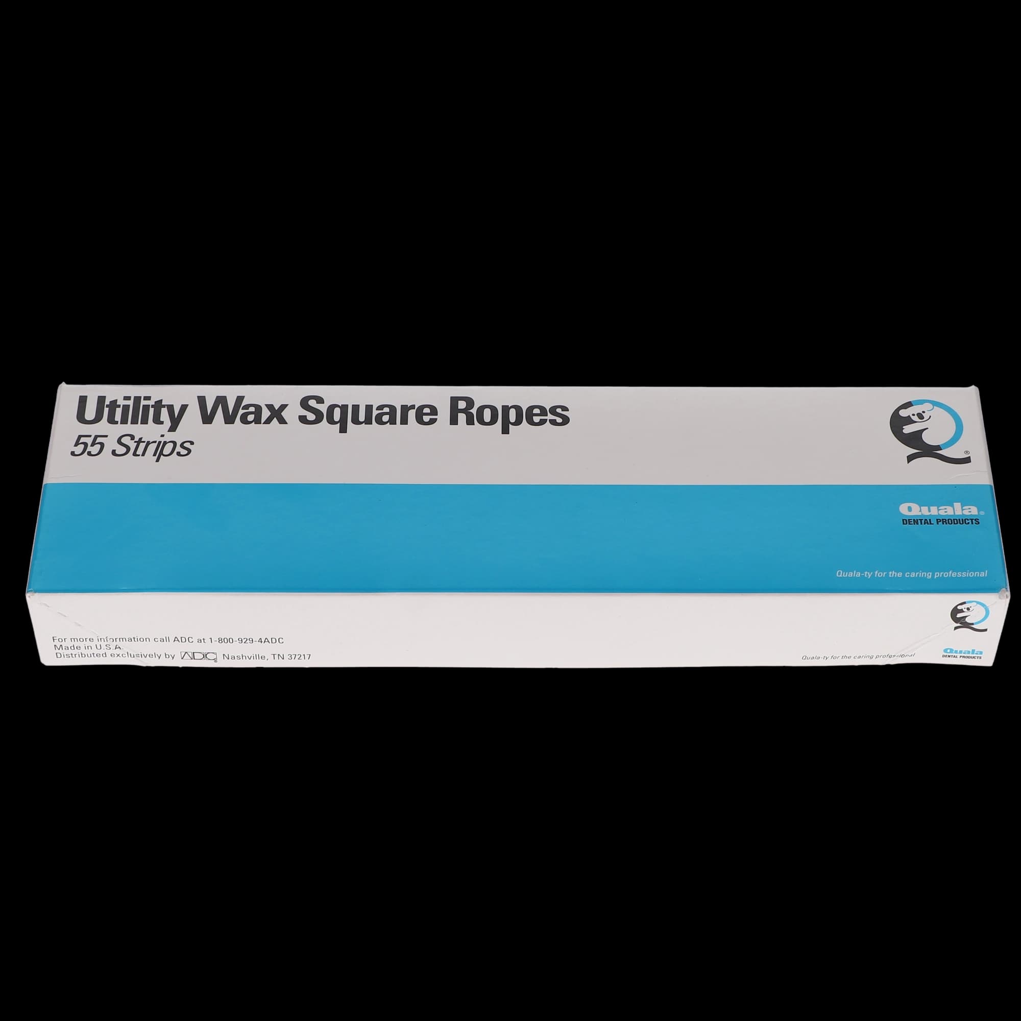 Quala Utility Wax Square Ropes, White, 55/Box, 50094954 thumbnail 5