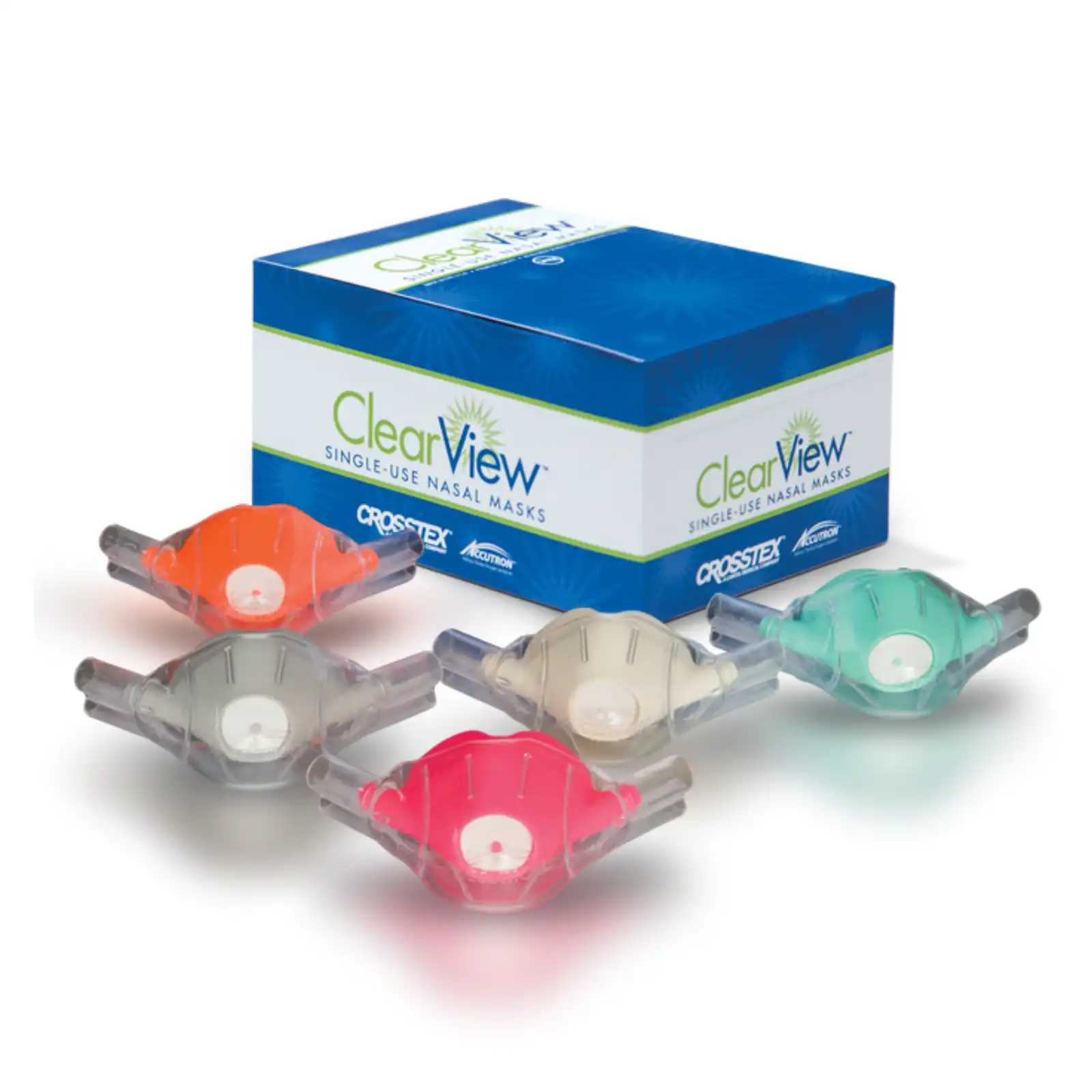 ClearView Single-Use Nasal Mask, Large Adult, Outlaw Orange, 12/Pack, 33034-10 thumbnail 2