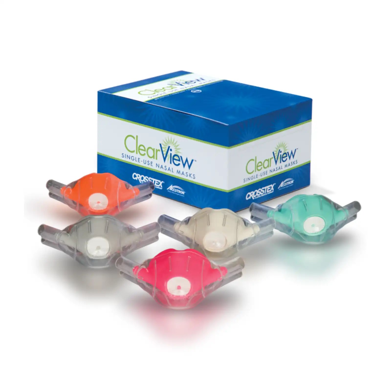 Accutron ClearView Single-Use Nasal Masks, Pedo, Unscented Gray, 12/Box, 33037-9 thumbnail 2
