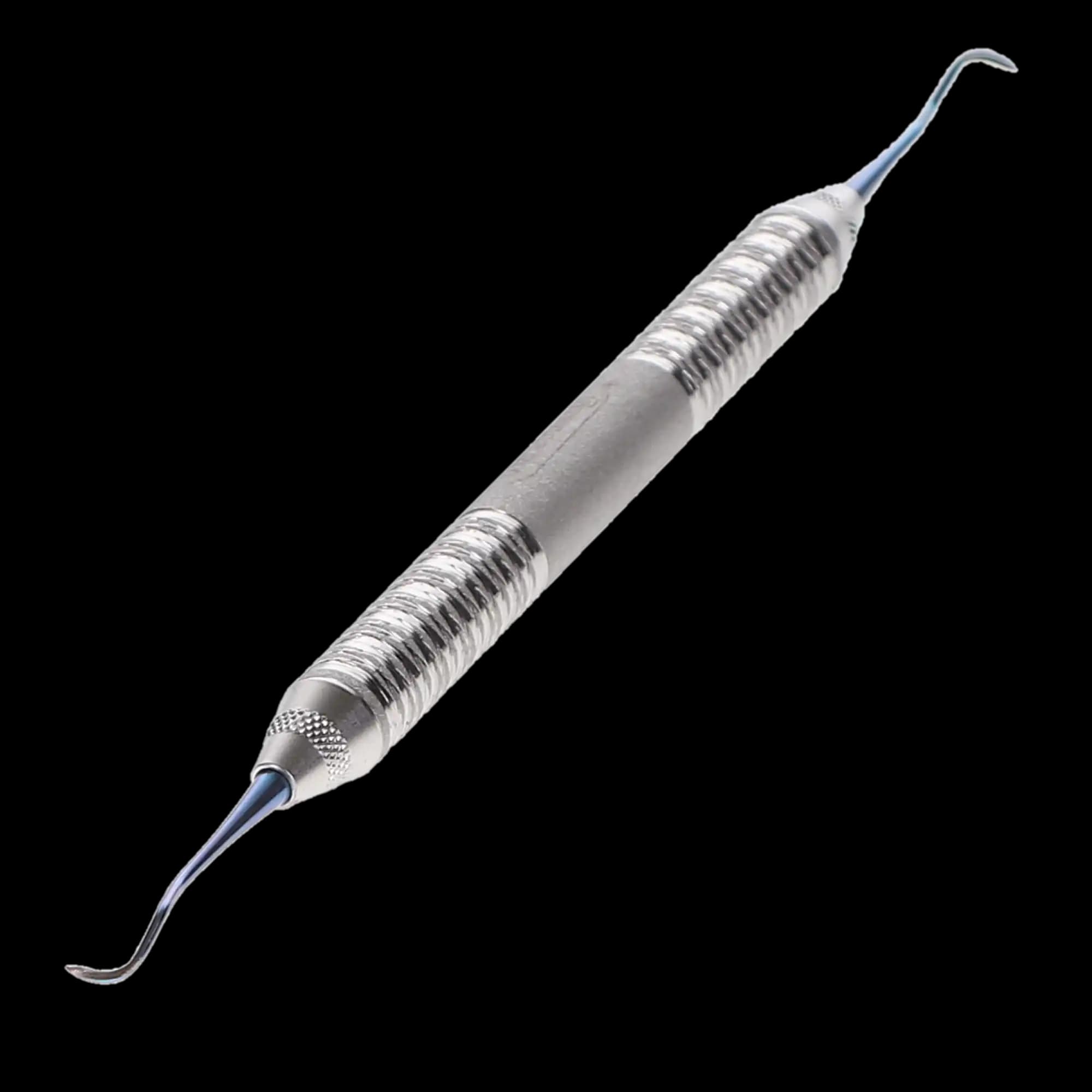 Hu-Friedy Titanium Implant Scaler 204SD, Double-Ended, Teal Anodized, IMP204SDT thumbnail 2