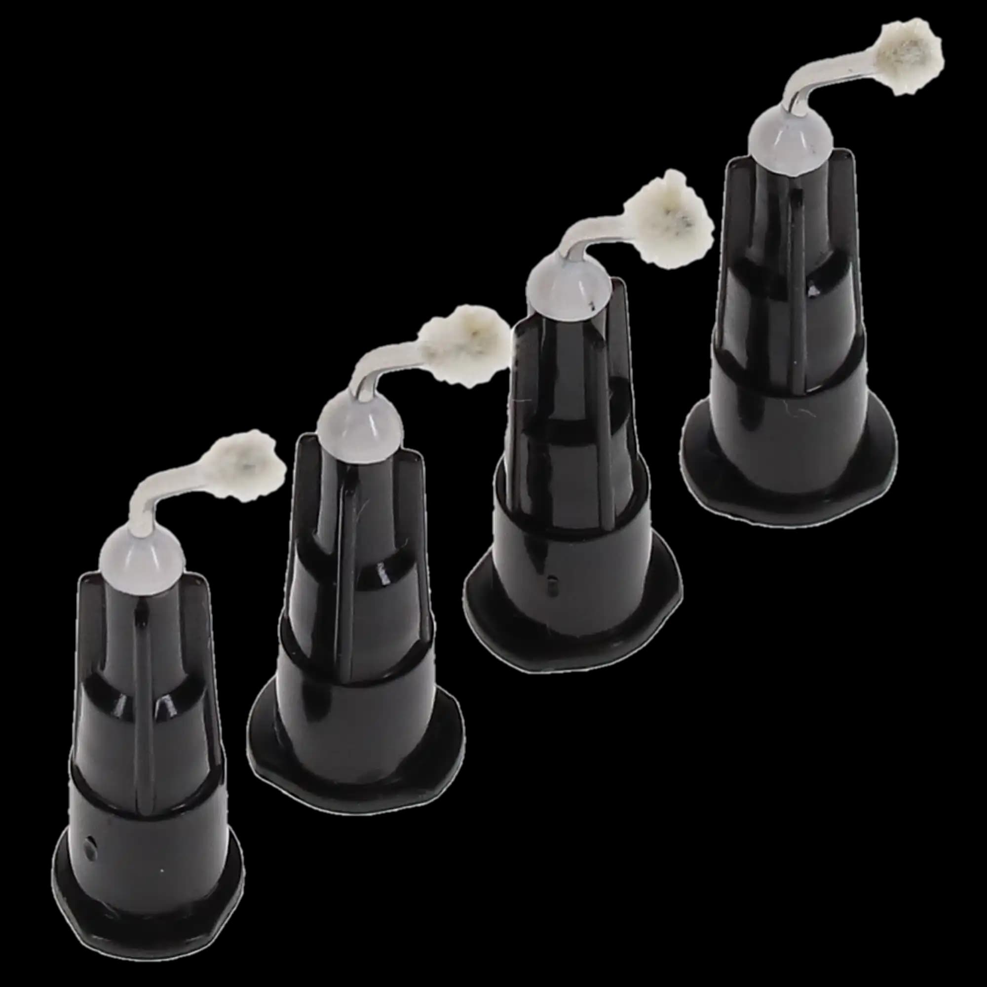 Pac-Dent iFlo Pre-Bent Delivery Tip Needle with Micro Brush, Black, 25 Gauge, 100/Pk, 1357 thumbnail 4
