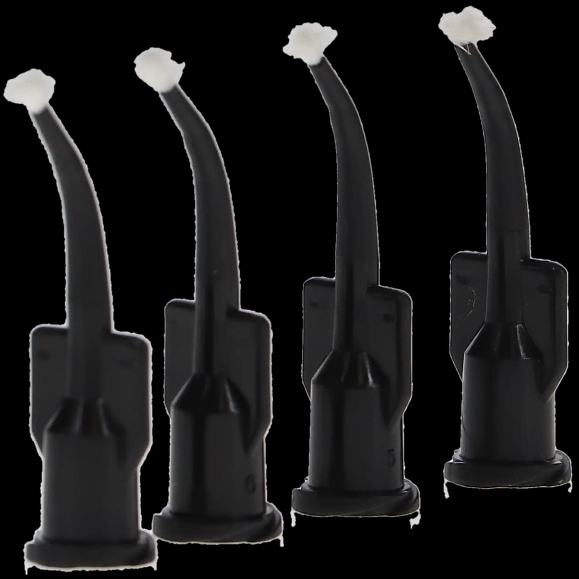 Pac-Dent iFlo EZVisc Curved Delivery Tips with Adjustable Brush, Black, 100/Pk, 1169 thumbnail 3