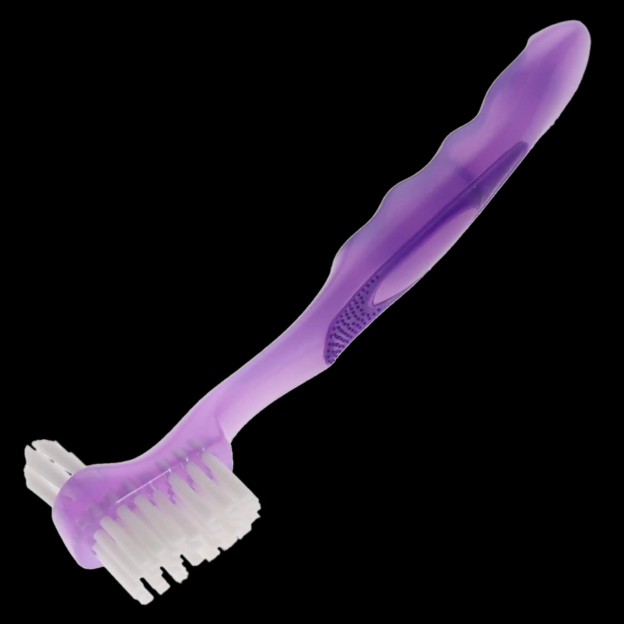 OraBrite Denture Brushes, Assorted Colors, Dual-Headed, 120/Pk, 90026 - Denture Brushes, Assorted, 120/Pk, 90026 - Image 1