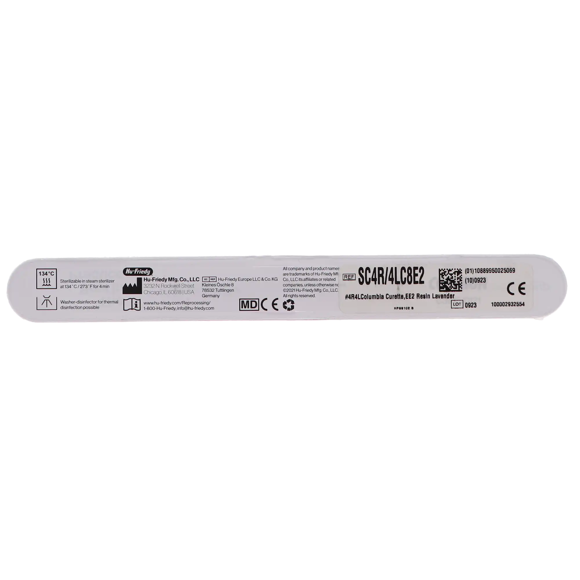Hu-Friedy EverEdge 2.0 Columbia Universal Curette 4R/4L, Resin 8 Colors Handle, Lavender, SC4R/4LC8E2 thumbnail 4