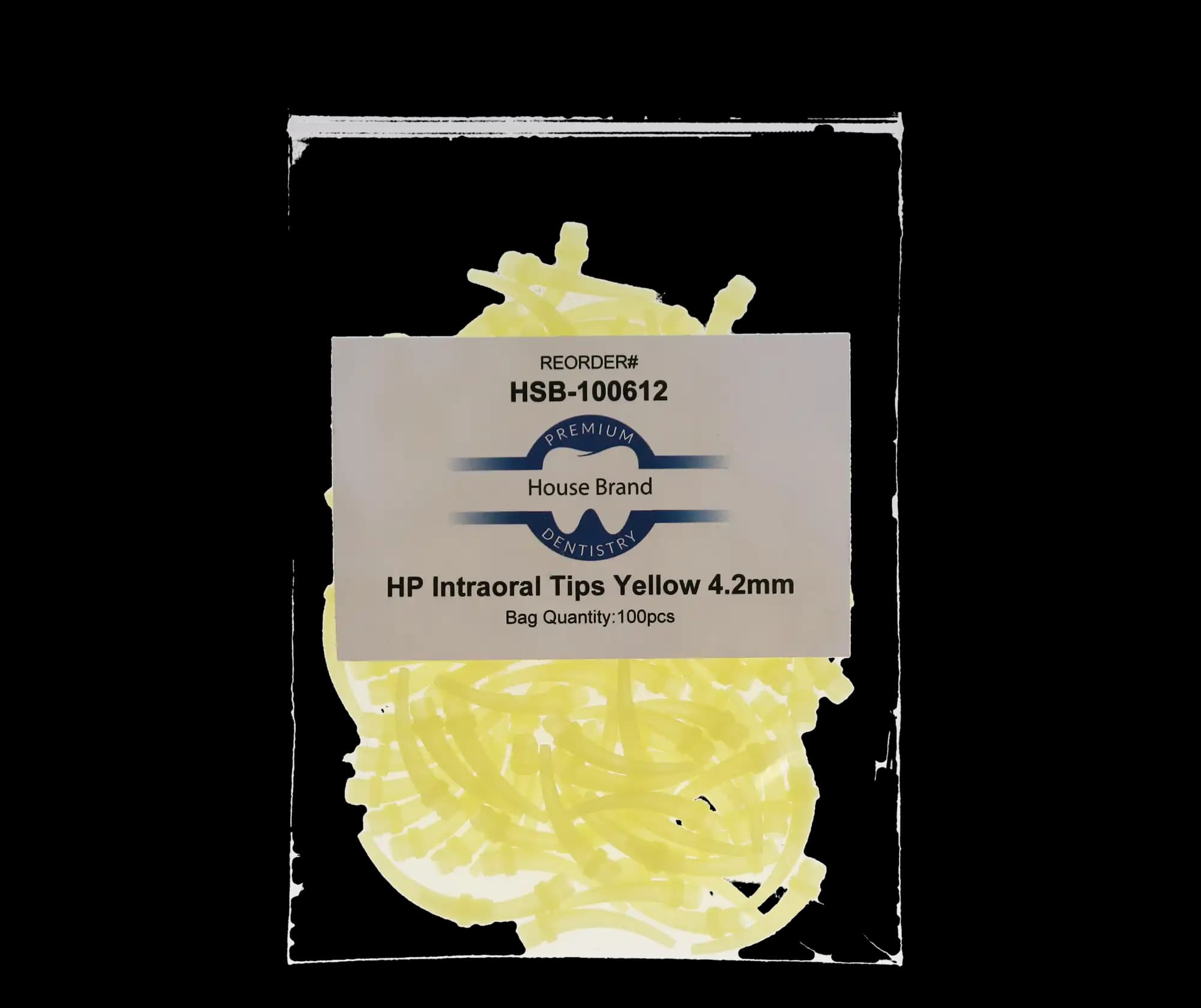 HP Intraoral Tips, 4.2 mm, Small, Yellow, 100/Pk, 100612 thumbnail 4