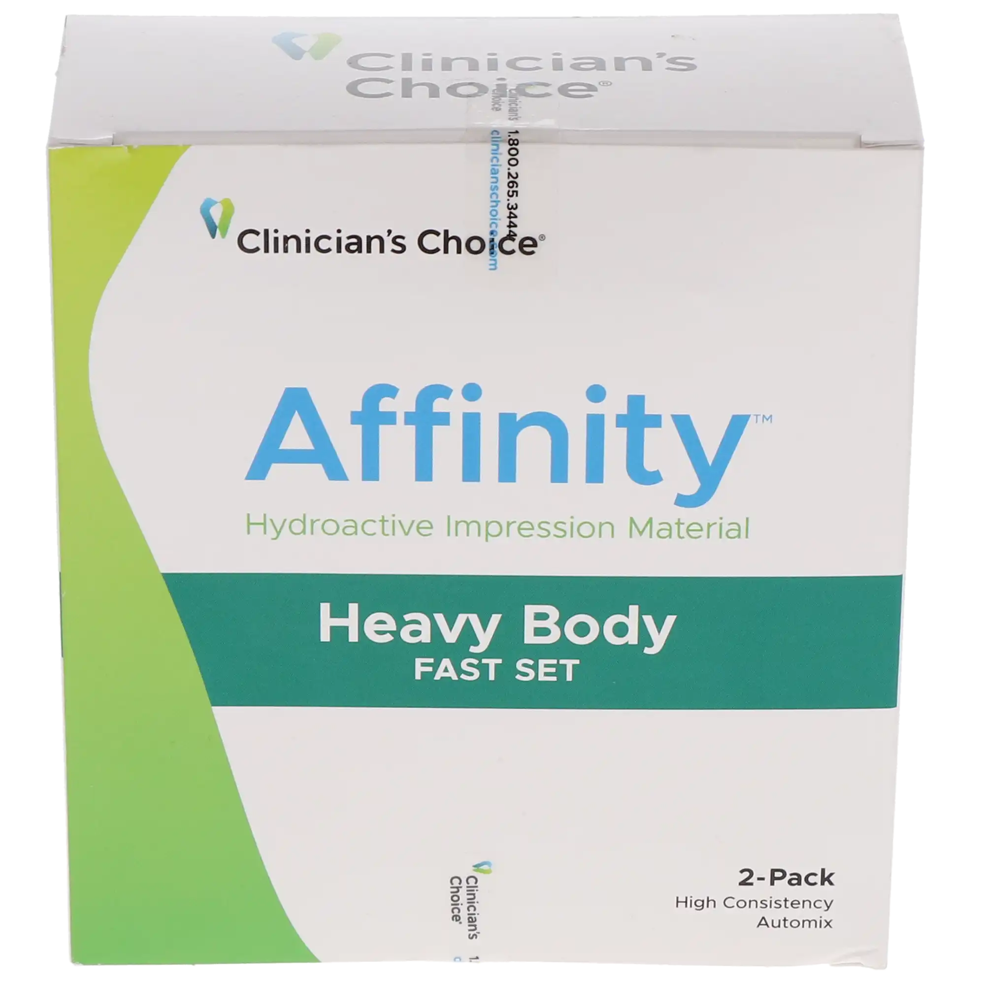 Affinity Hydroactive Impression Material, Heavy Body Fast Set, 2/Pk, 23405 thumbnail 4