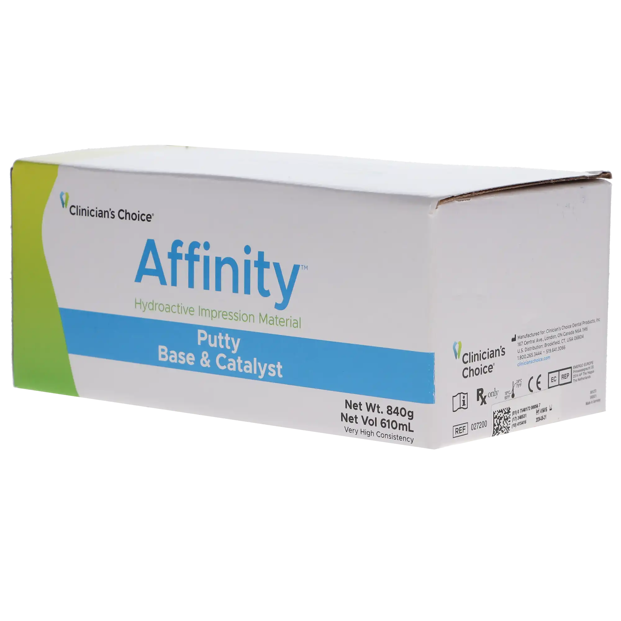 Affinity Putty Impression Material Kit, 305 ml Base and 305 ml Catalyst, 27200 thumbnail 3