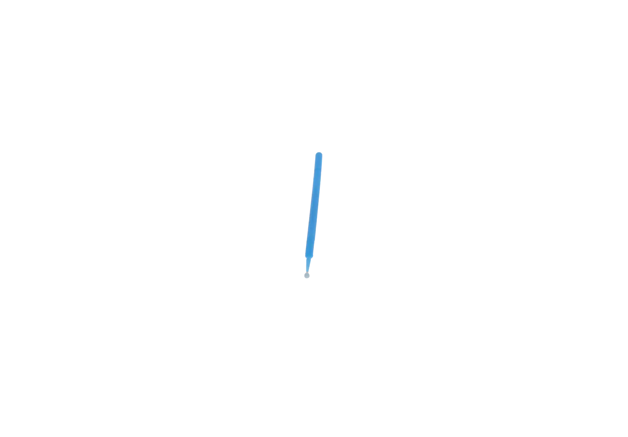 Micro-Brush Disposable Applicators, Regular, Blue, 4 x 100/Pk, 101316 thumbnail 2