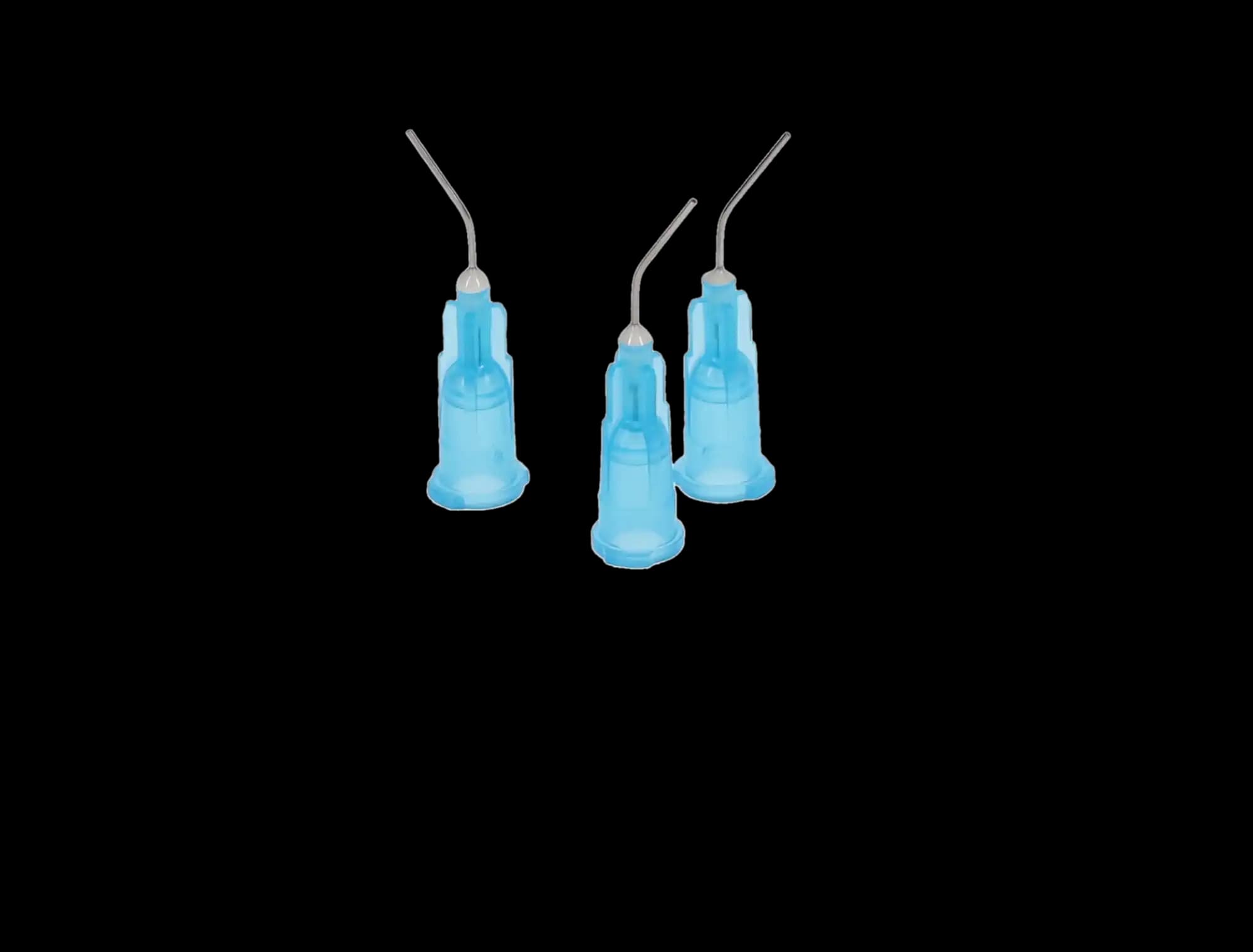 Pre-Bent Applicator Tips, 25 Ga, Blue (Etch), 100/Pk, 100625 thumbnail 2