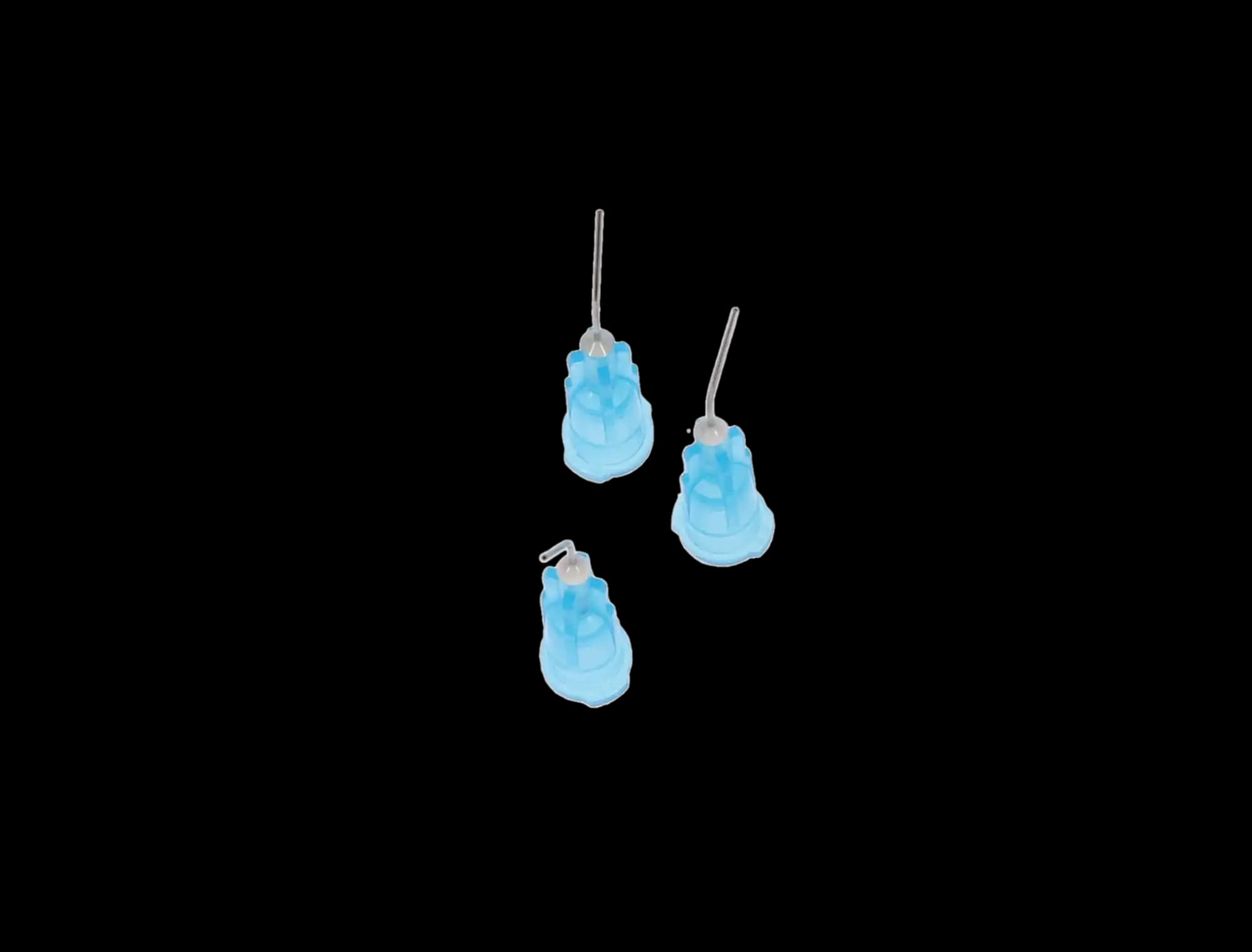 Pre-Bent Applicator Tips, 25 Ga, Blue (Etch), 100/Pk, 100625 thumbnail 3
