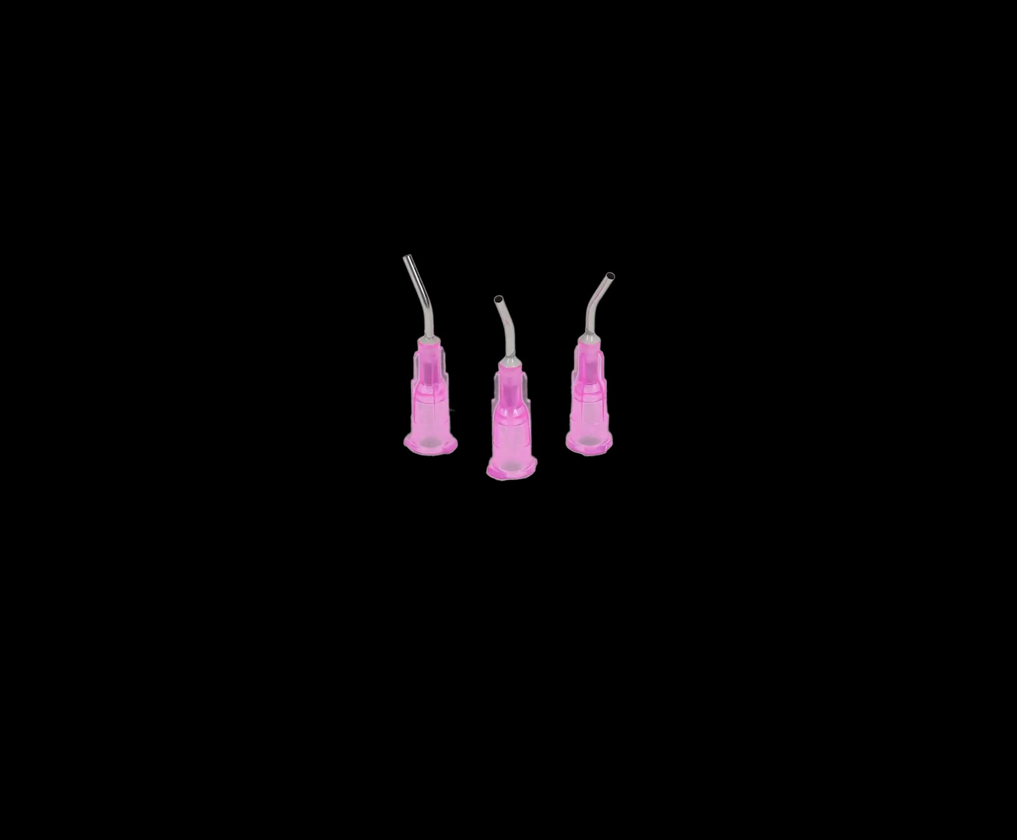 Pre-Bent Applicator Tips, 18 Gauge, Pink (Liner), 100/Pk, 100627 thumbnail 2