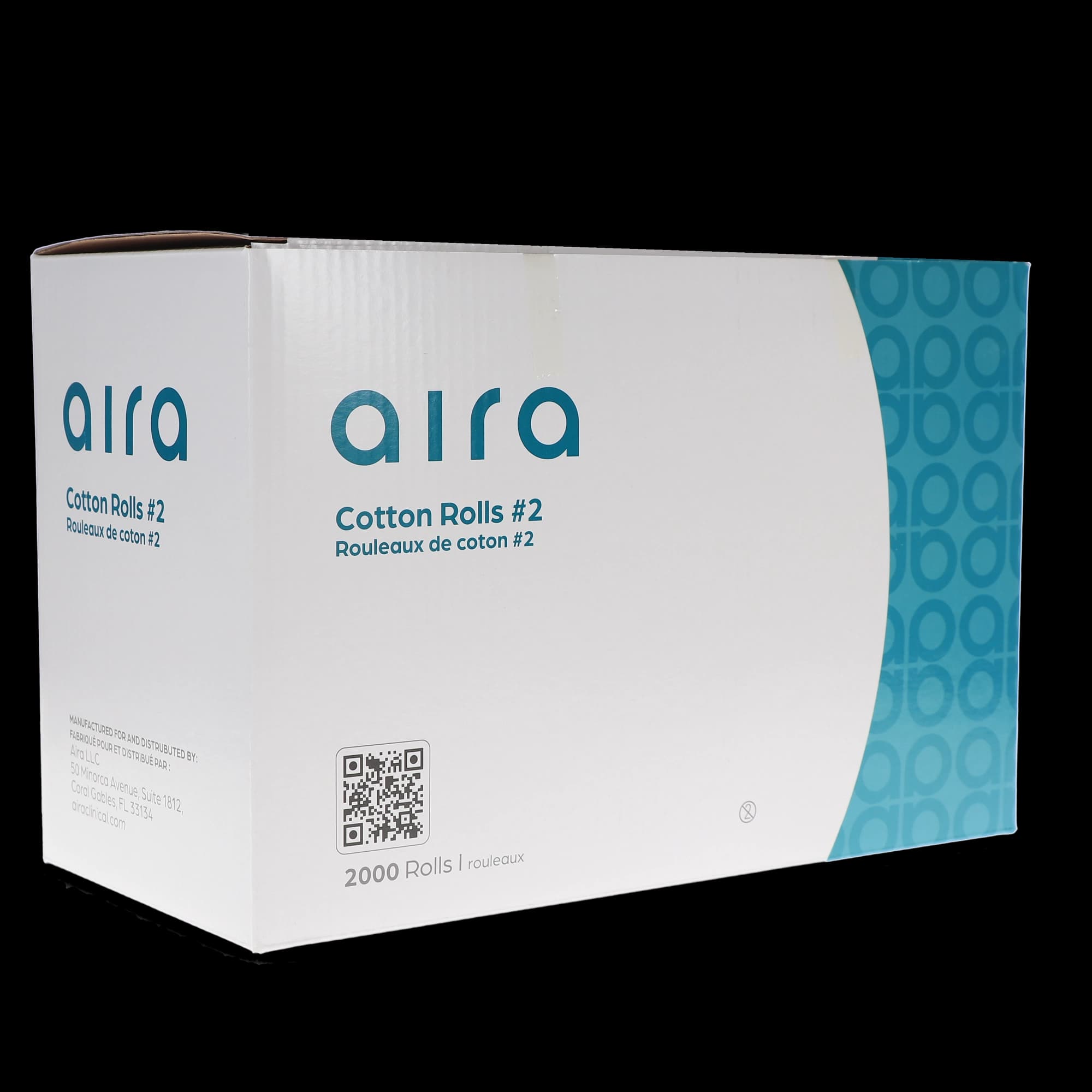 Aira Cotton Rolls, #2 Medium, 2000/Pk, 100222 thumbnail 3