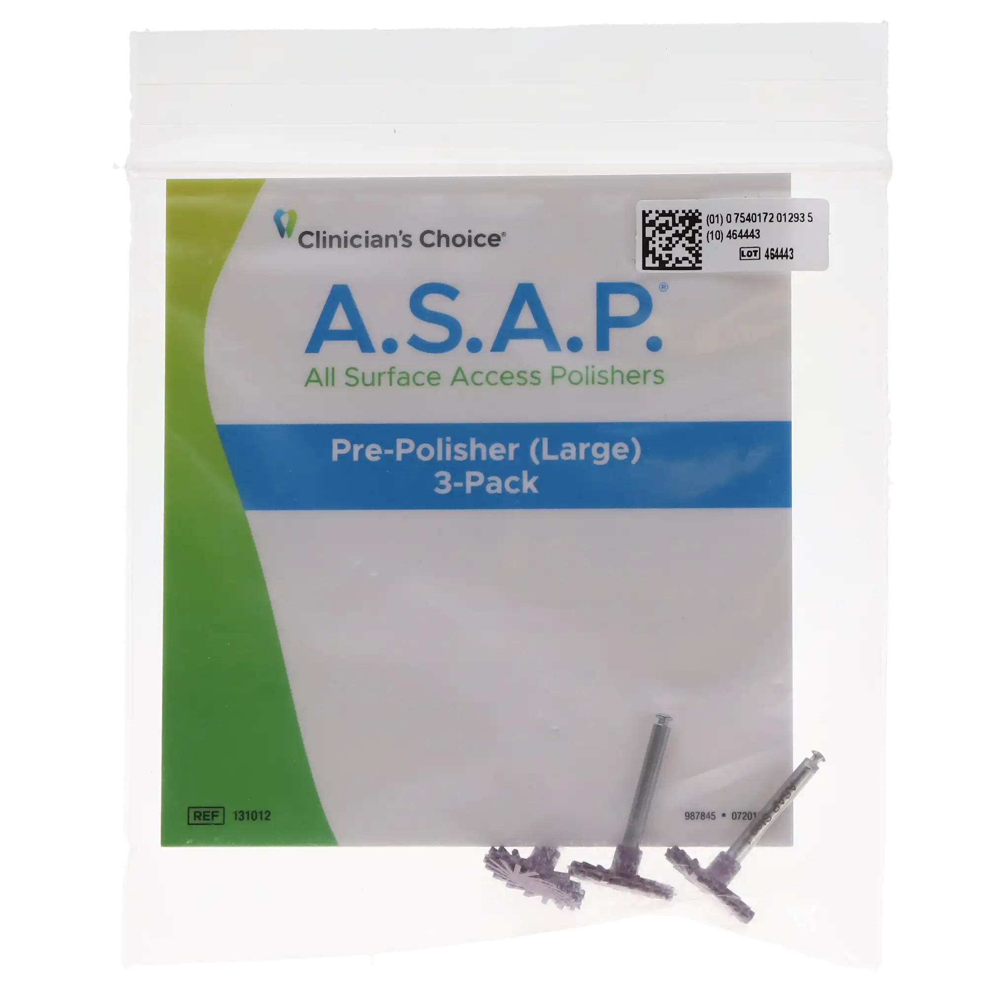 A.S.A.P. All Surface Access Polishers Large Refill, Pre-Polisher (Purple), 14 mm, 3/Pk, 131012 thumbnail 8