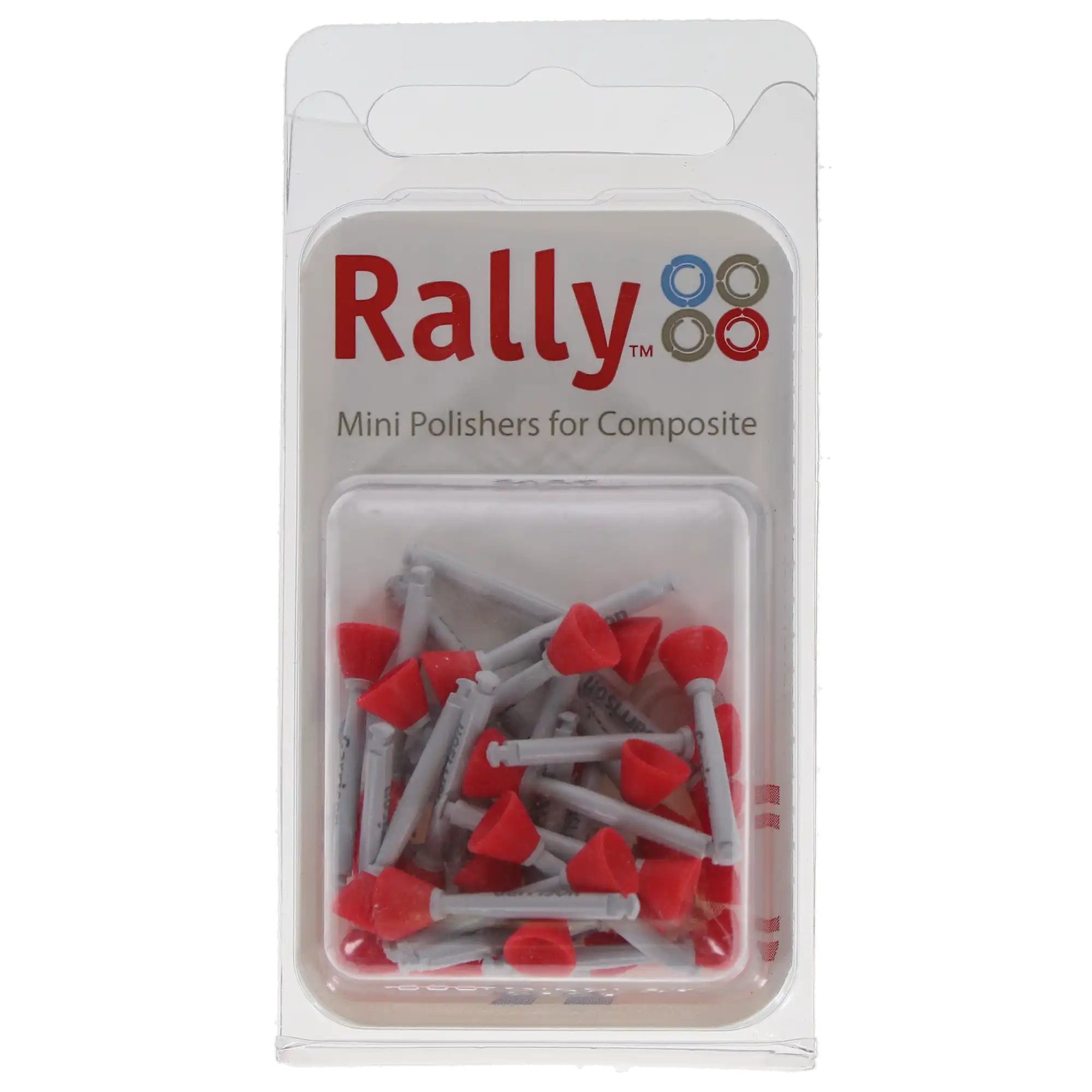Rally Mini Composite Polishers, Cup, 6.5 mm, Medium, Red, 30/Pk, FPCM040 thumbnail 8
