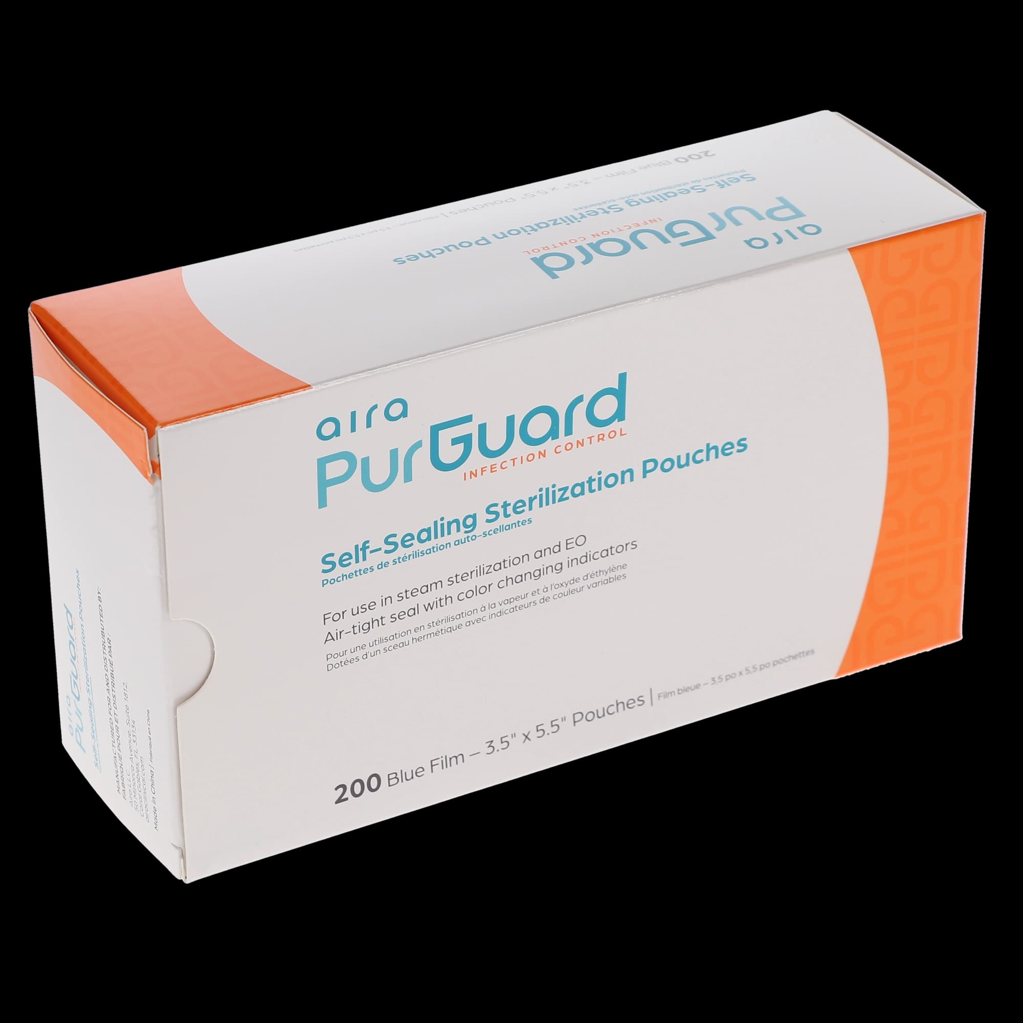 Aira Self-Sealing Sterilization Pouch, Class 4, Paper/Blue Film, 3.50" x 5.5", 200/Box, 100519 thumbnail 4