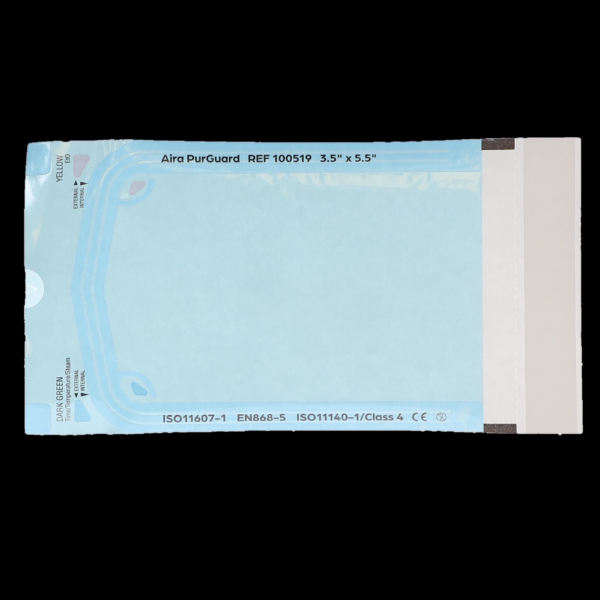 Aira Self-Sealing Sterilization Pouch, Class 4, Paper/Blue Film, 3.50" x 5.5", 200/Box, 100519 thumbnail 5
