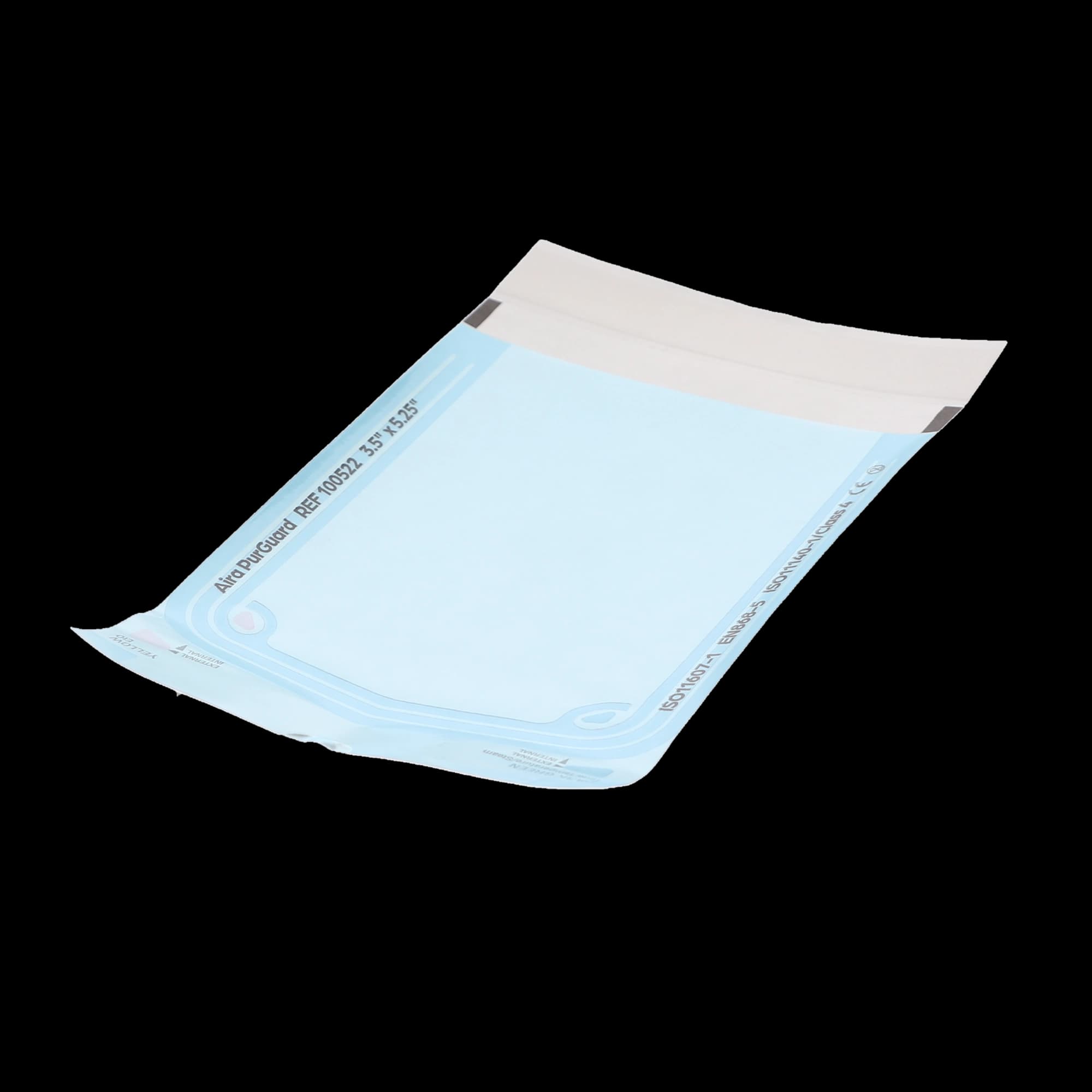 Aira Self-Sealing Sterilization Pouch, Class 4, Blue Film, 3.50" x 5.25", 200/Box, 100522 thumbnail 2