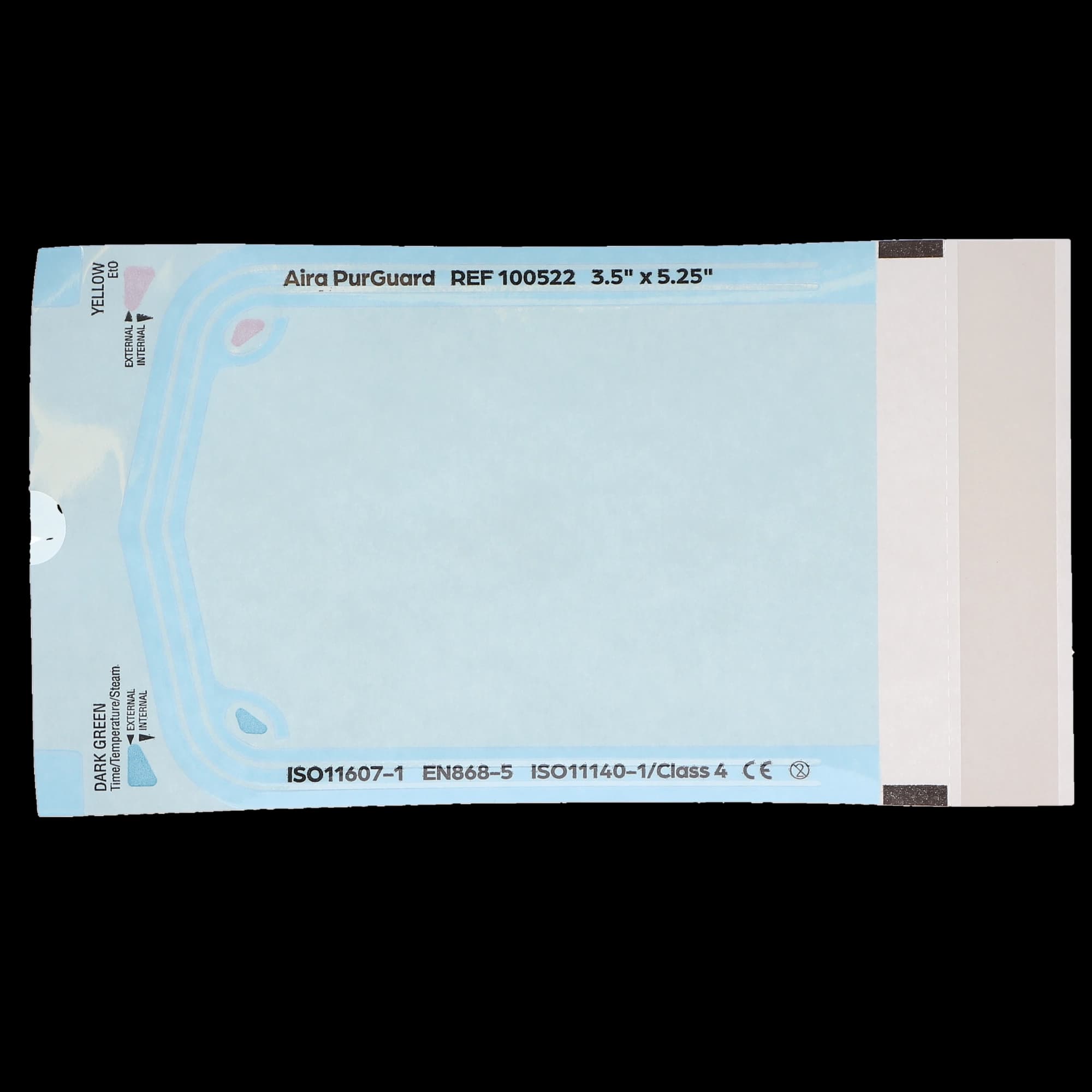 Aira Self-Sealing Sterilization Pouch, Class 4, Blue Film, 3.50" x 5.25", 200/Box, 100522 thumbnail 5