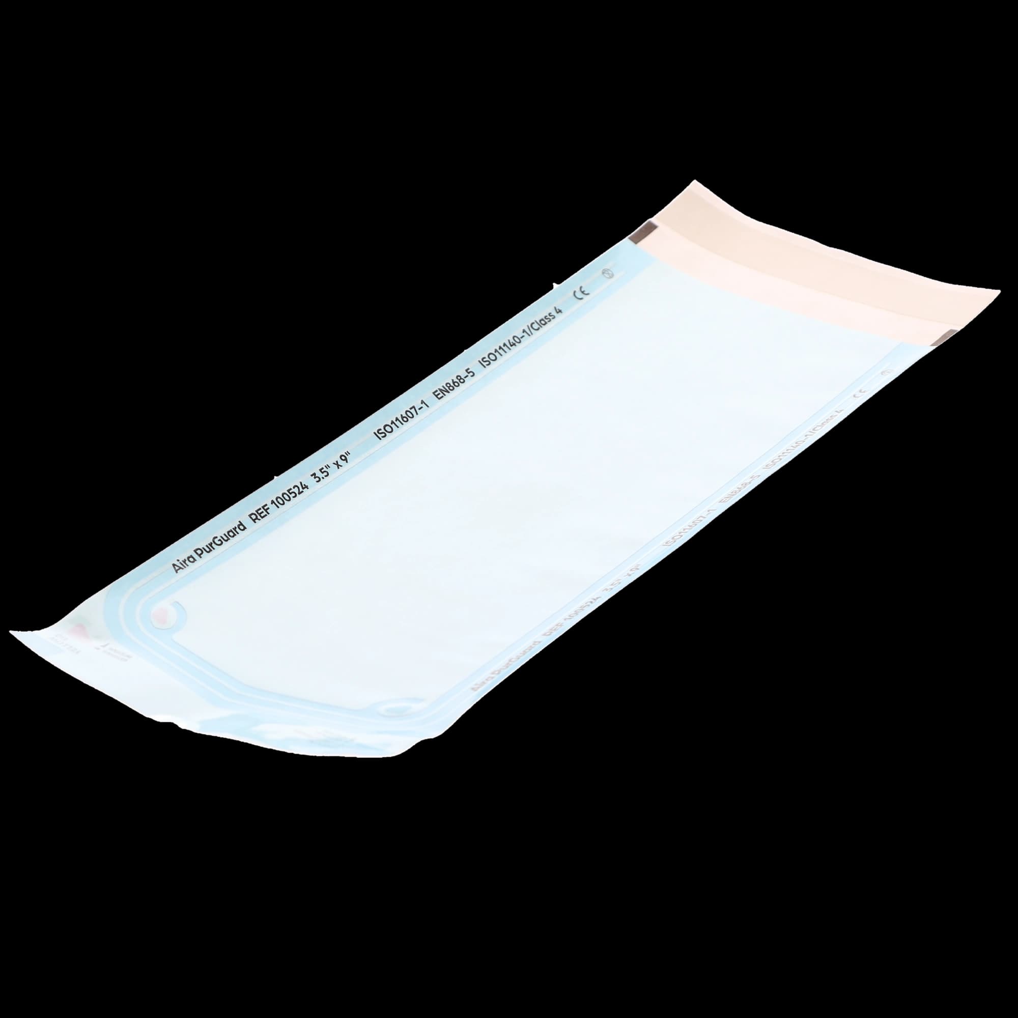 Aira Self-Sealing Sterilization Pouch, Class 4, Paper/Blue Film, 3.50" x 9", 200/Box, 100524 thumbnail 2