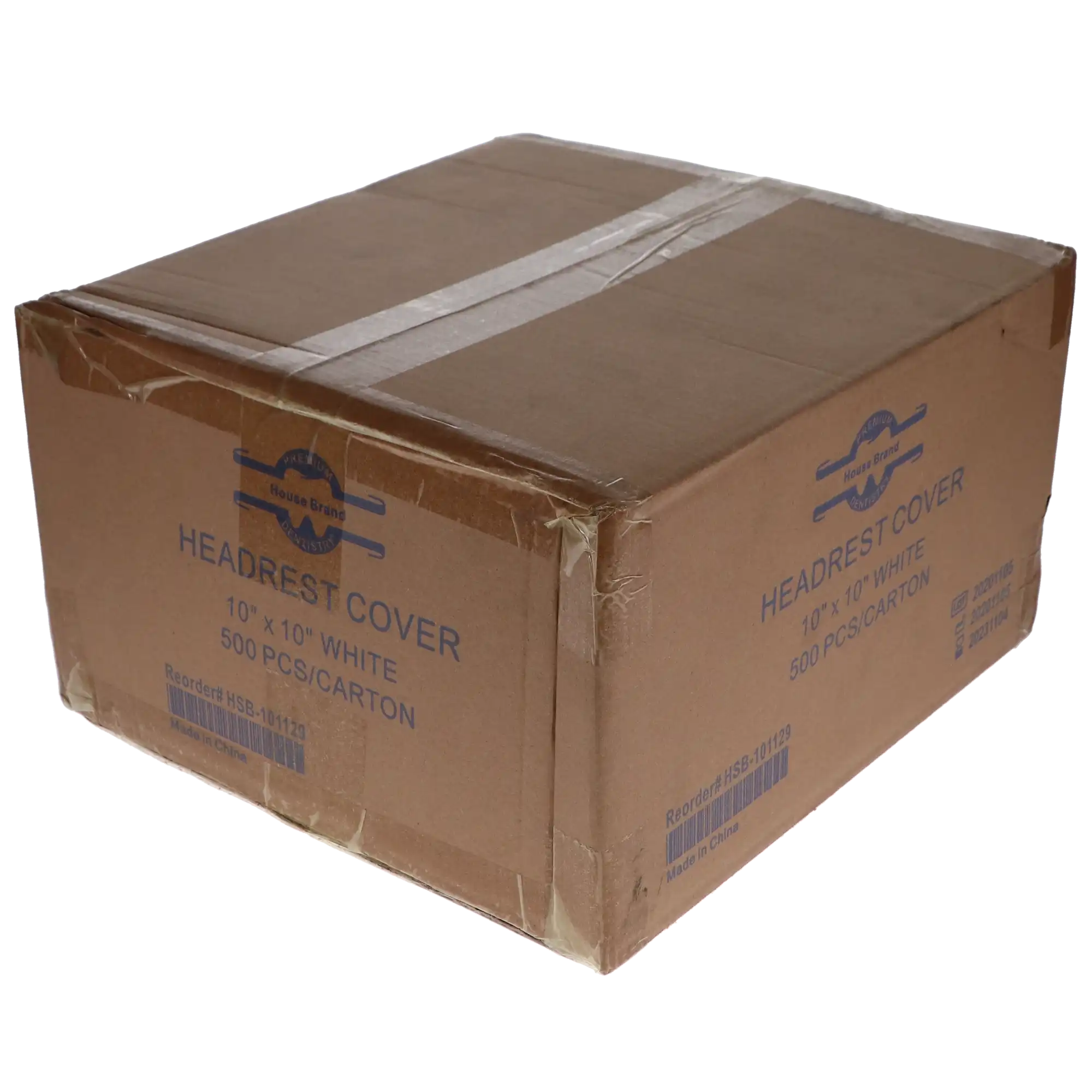 Headrest Cover Paper/Poly, 10" x 10", White, 500/Pk, 101129 thumbnail 4