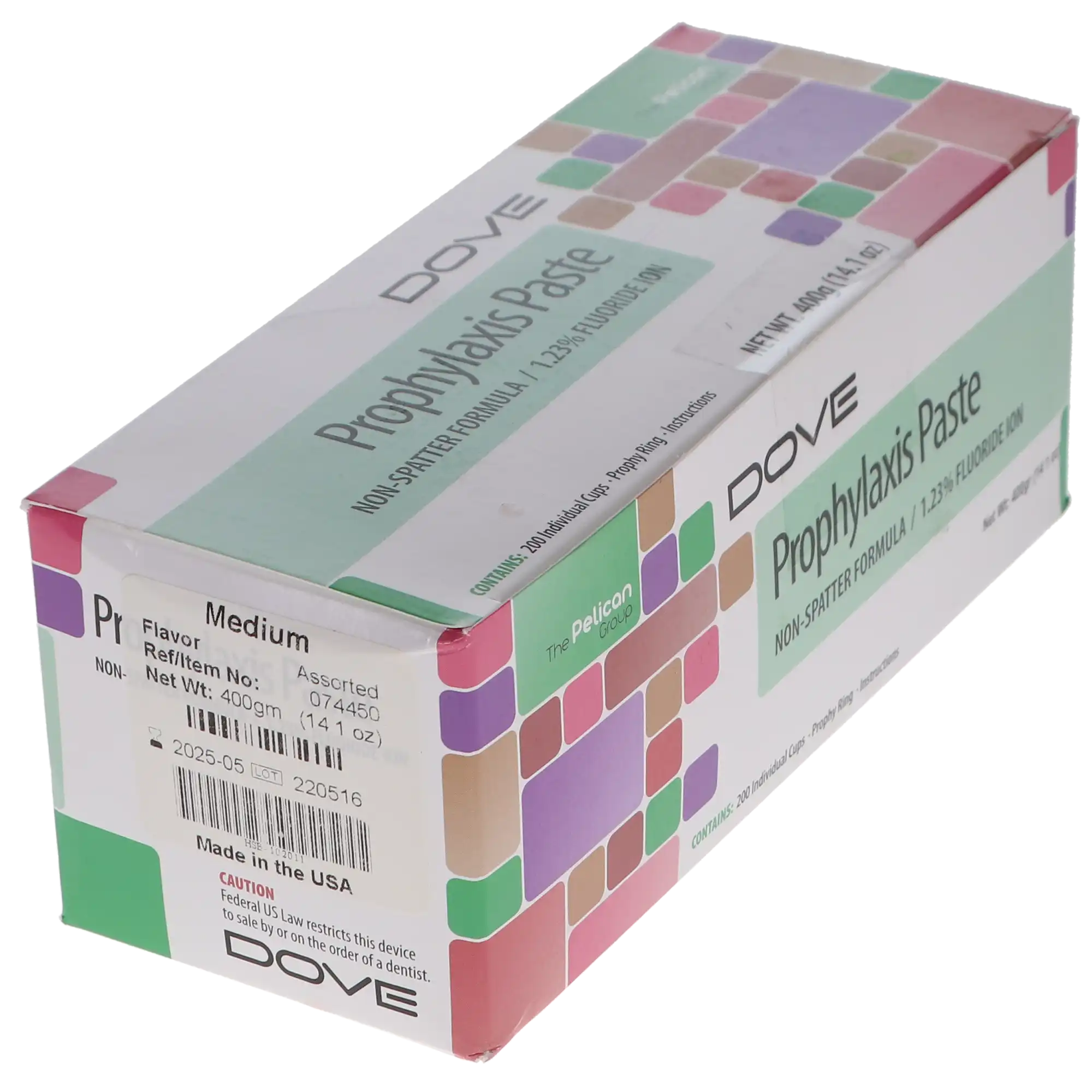 Prophy Paste Cups, Medium, Assorted, 200/Box, 102011 thumbnail 3