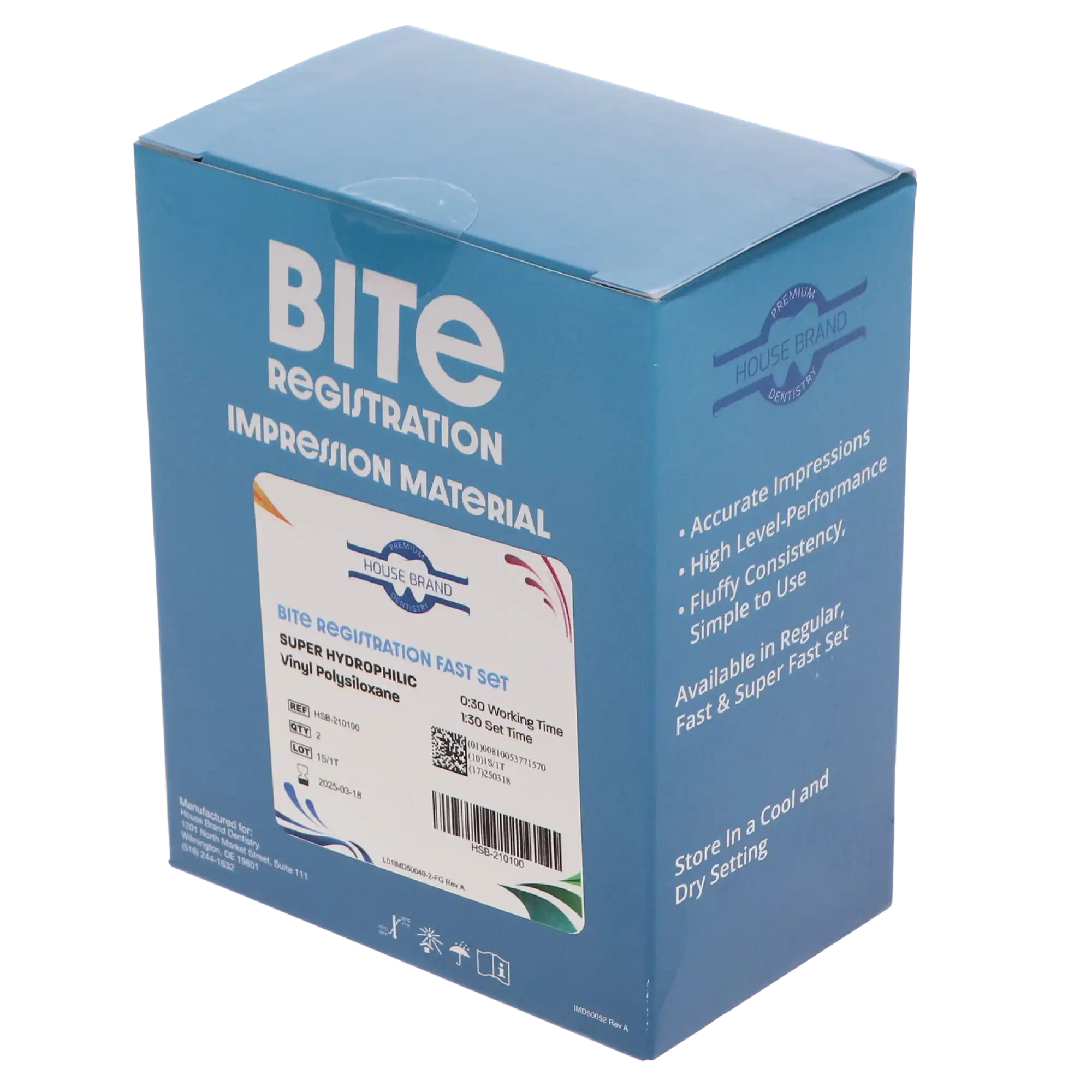 Bona-Bite Bite Registration Impression Material, Fast Set, Unflavored, 2/Pk, 210100 thumbnail 4