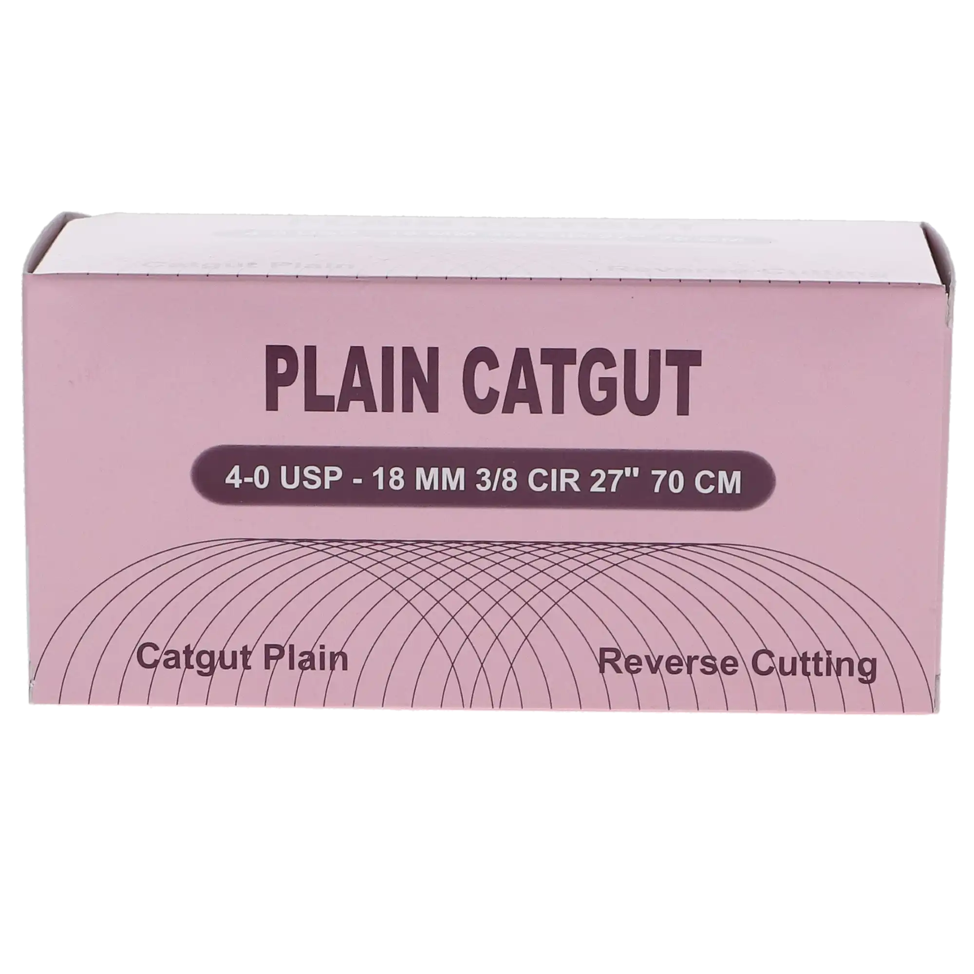 HSB Plain Gut Suture, Size 4-0, C-6 Needle, 27" Length, 12/Bx thumbnail 4
