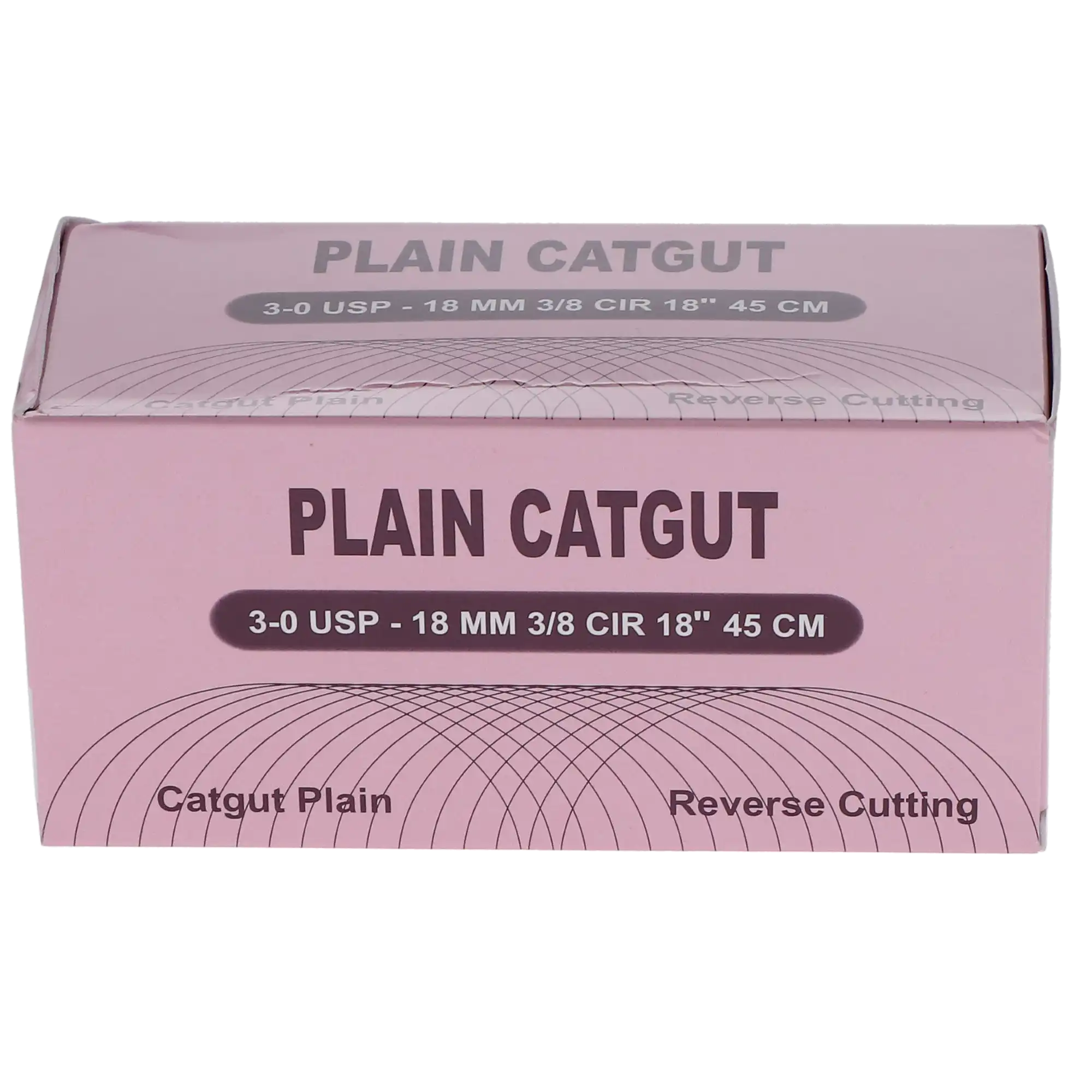 HSB Plain Gut Suture, Size 3/0, 18" Length, C-6 Needle, 12/Bx thumbnail 4