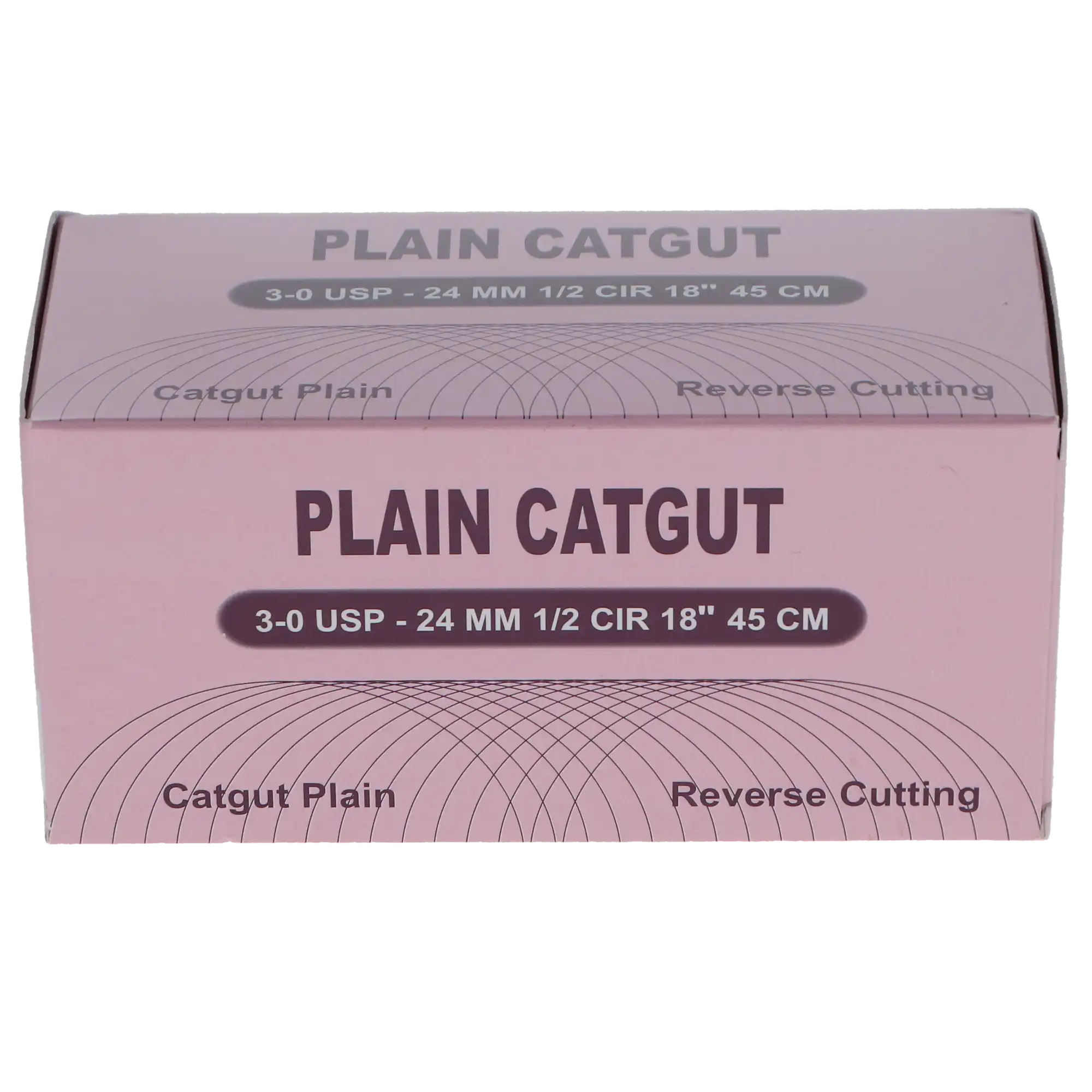 HSB Plain Gut Suture, 3/0, 18" with C-31 Reverse Cutting Needle, 12/Bx thumbnail 4
