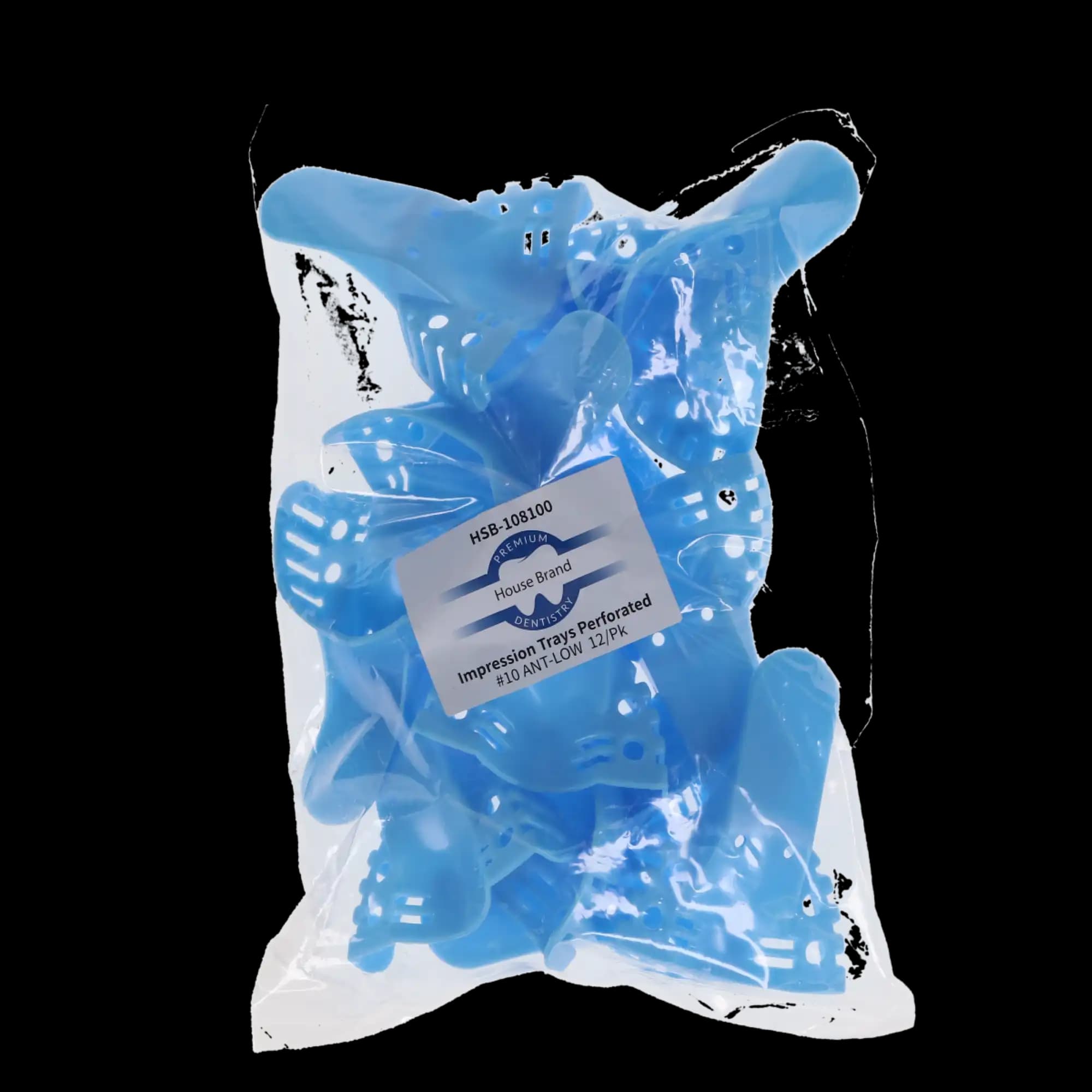 Disposable Impression Trays, Perforated, #10, Lower Anterior, 12/Pk, 108100 thumbnail 4
