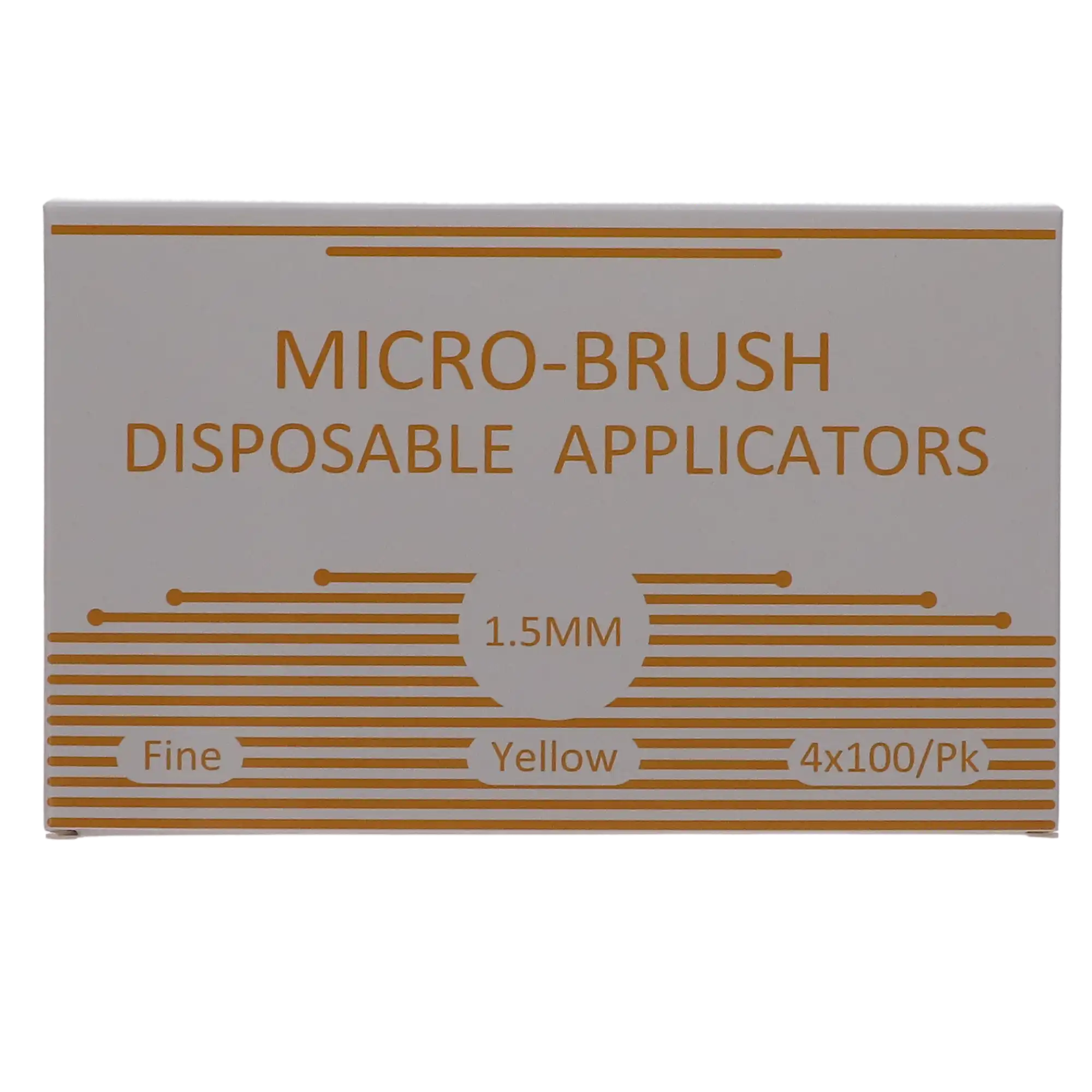 Micro-Brush Disposable Applicators, Fine, Yellow, 4 x 100/Pk thumbnail 4
