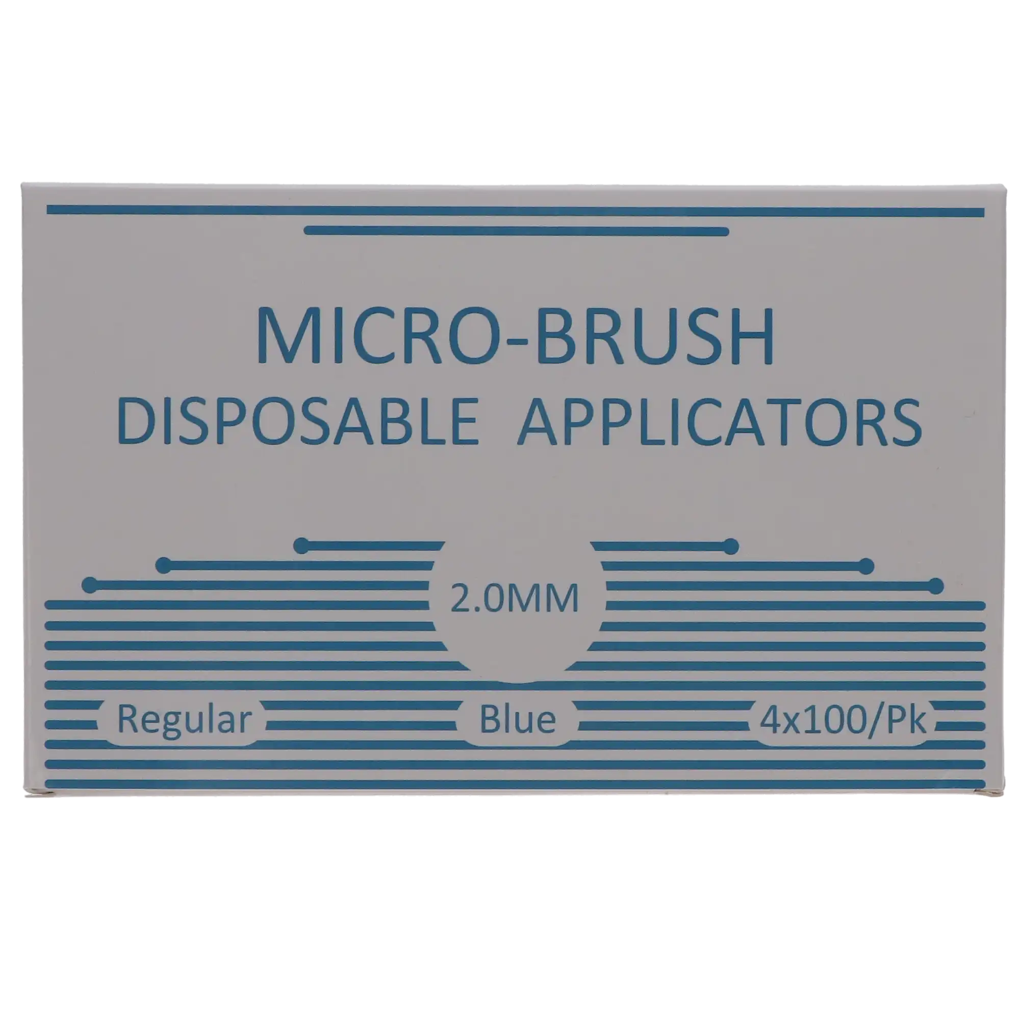 Micro-Brush Disposable Applicators, Regular, Blue, 4 x 100/Pk (Discontinued, Replaced by 666-0165AA) thumbnail 2
